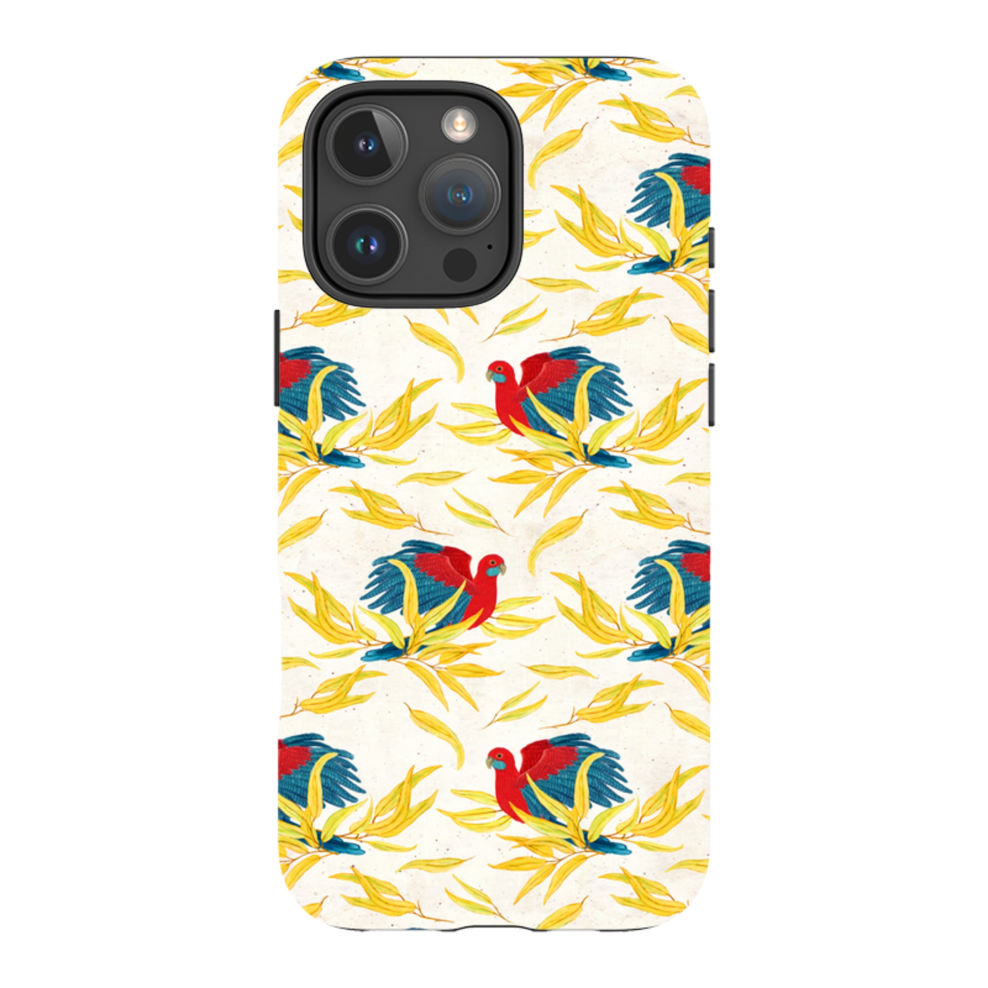iPhone MagSafe Tough Case - Crimson Rosella By Katherine Quinn