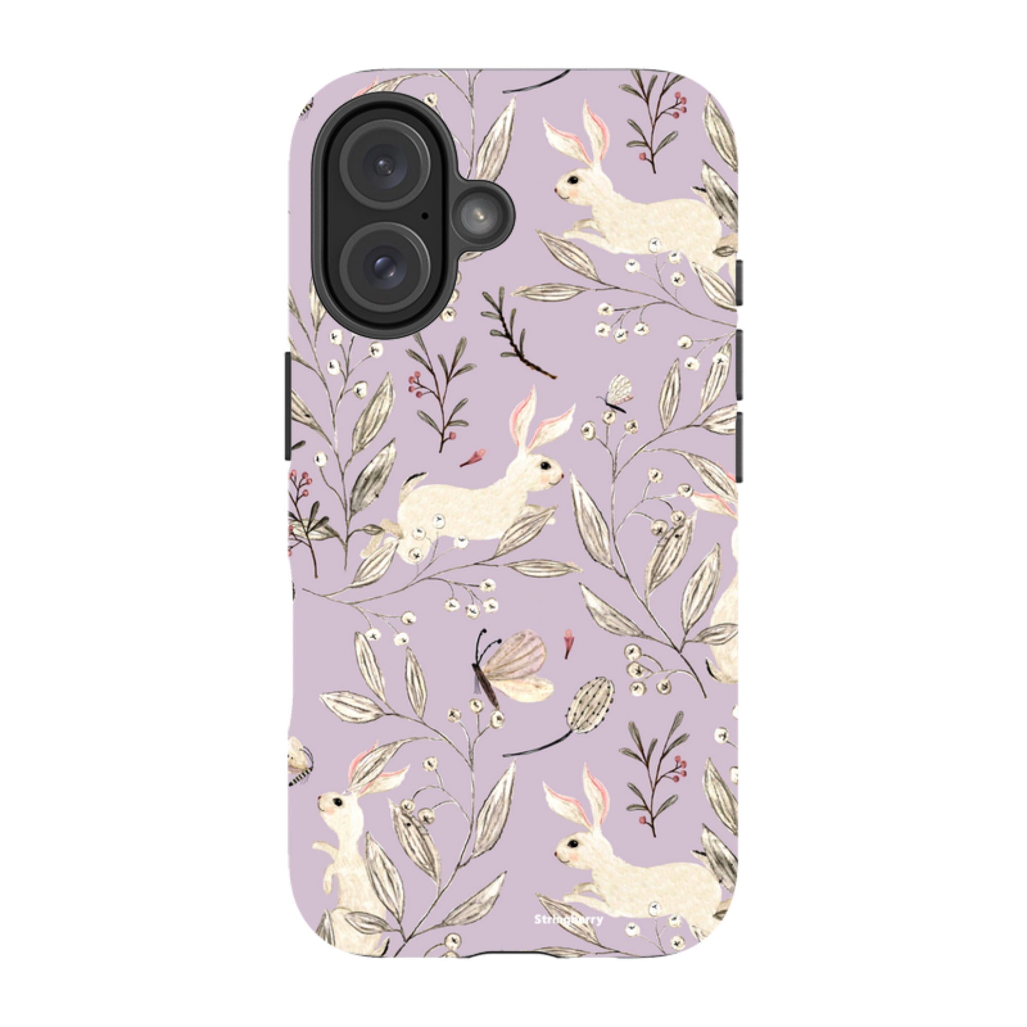 iPhone MagSafe Tough Case - Bunnies Mauve By Katherine Quinn