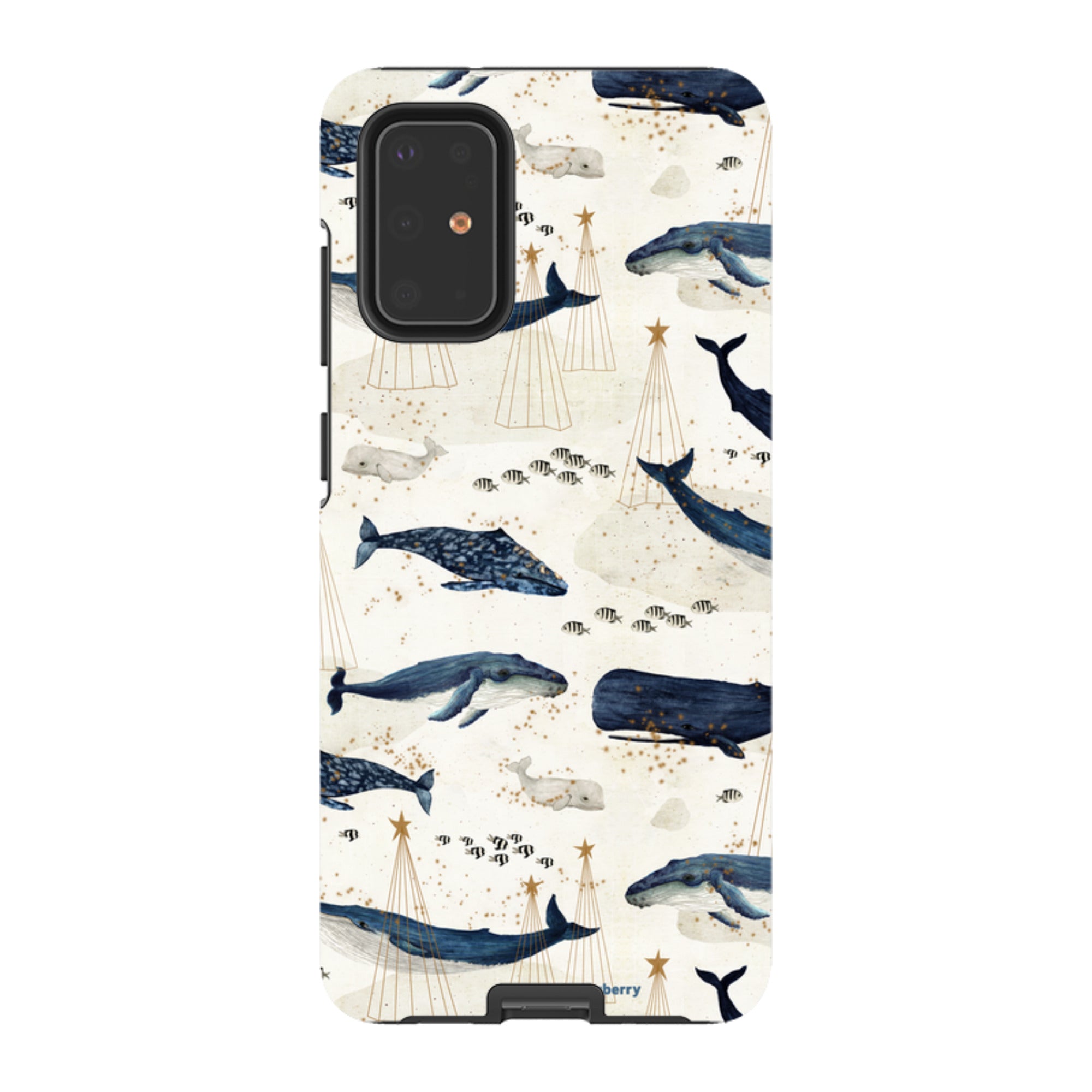 Samsung Tough Case - Christmas Whale III By Katherine Quinn