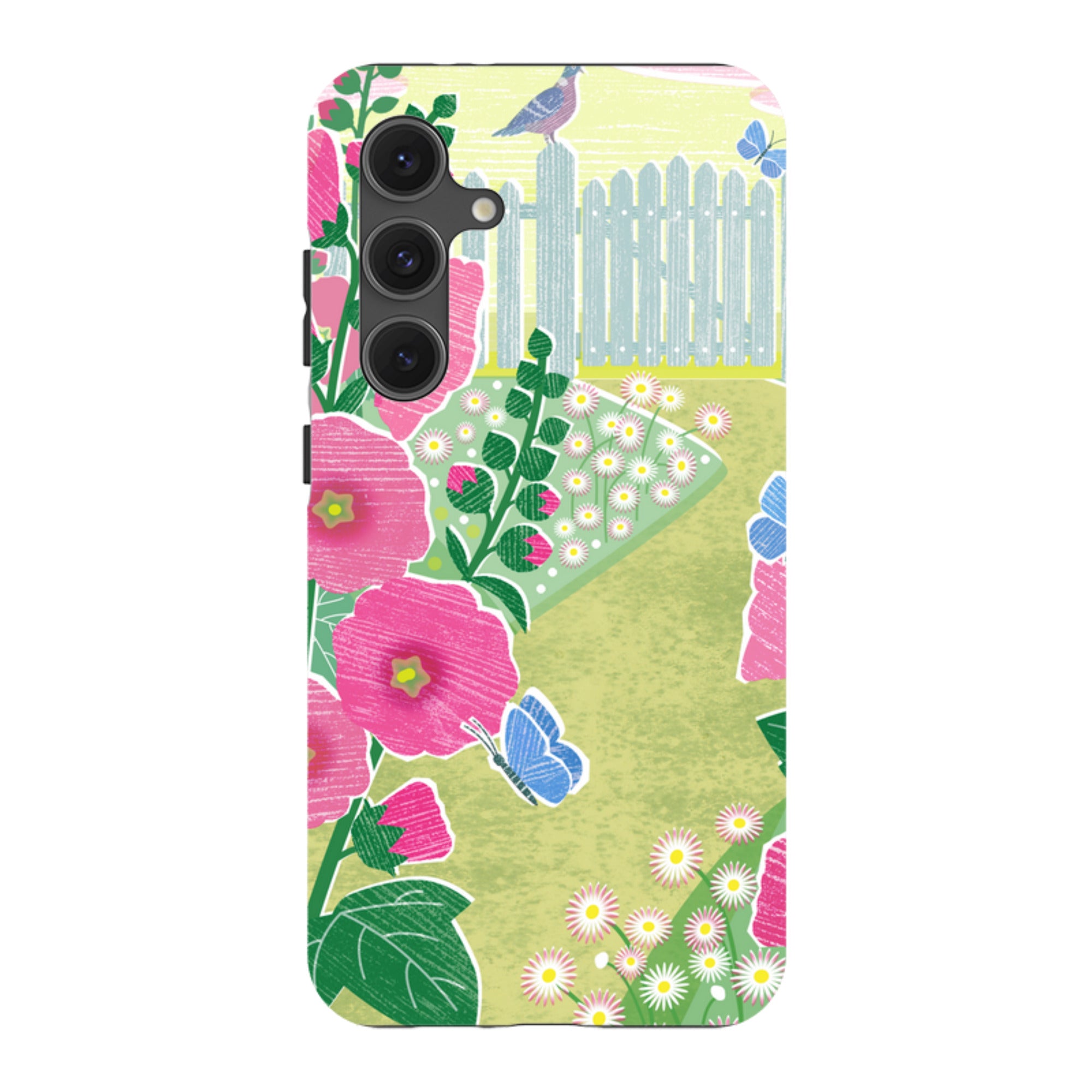 Samsung Tough Case - Hollyhocks By Liane Payne