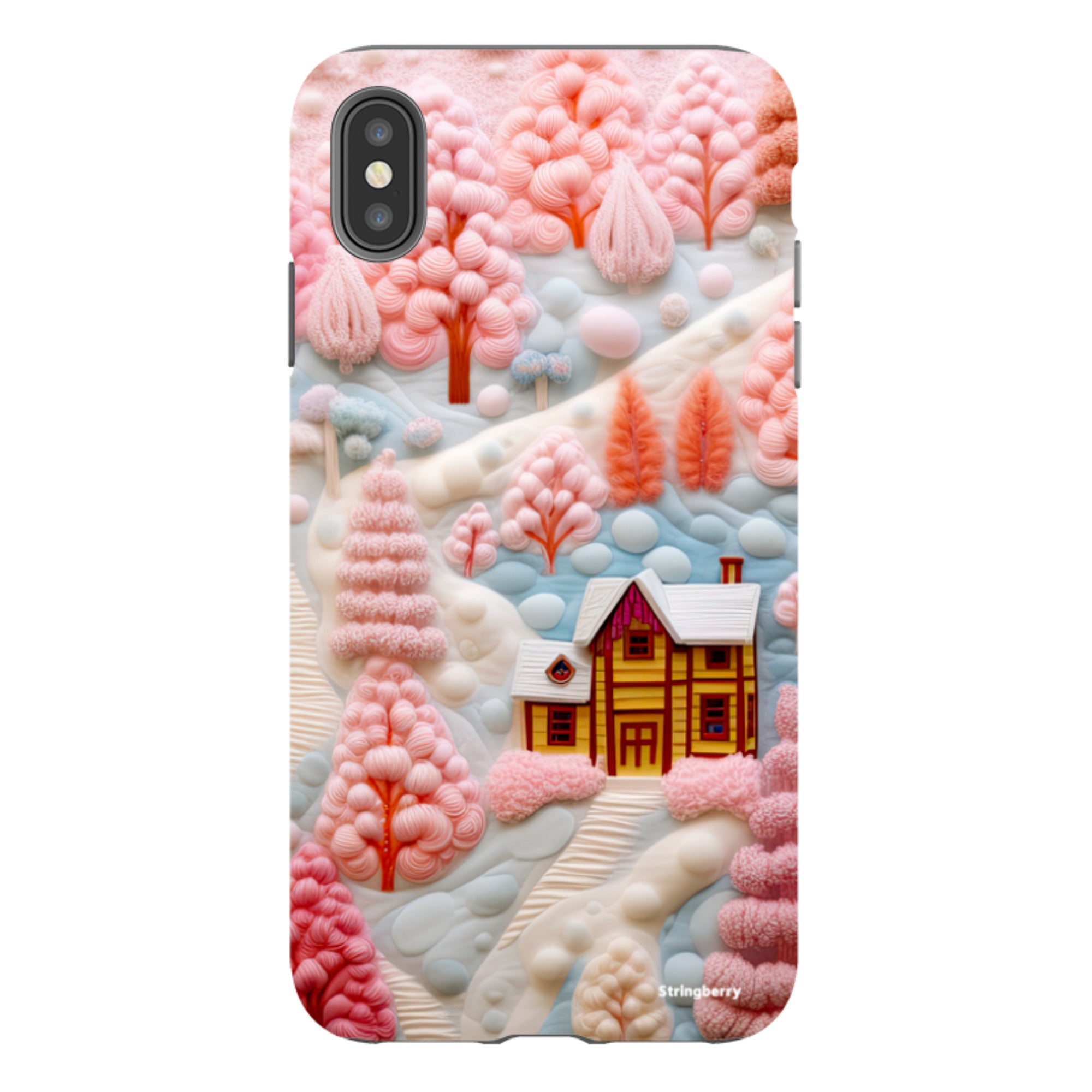 iPhone Tough Case - Embroidery Christmas