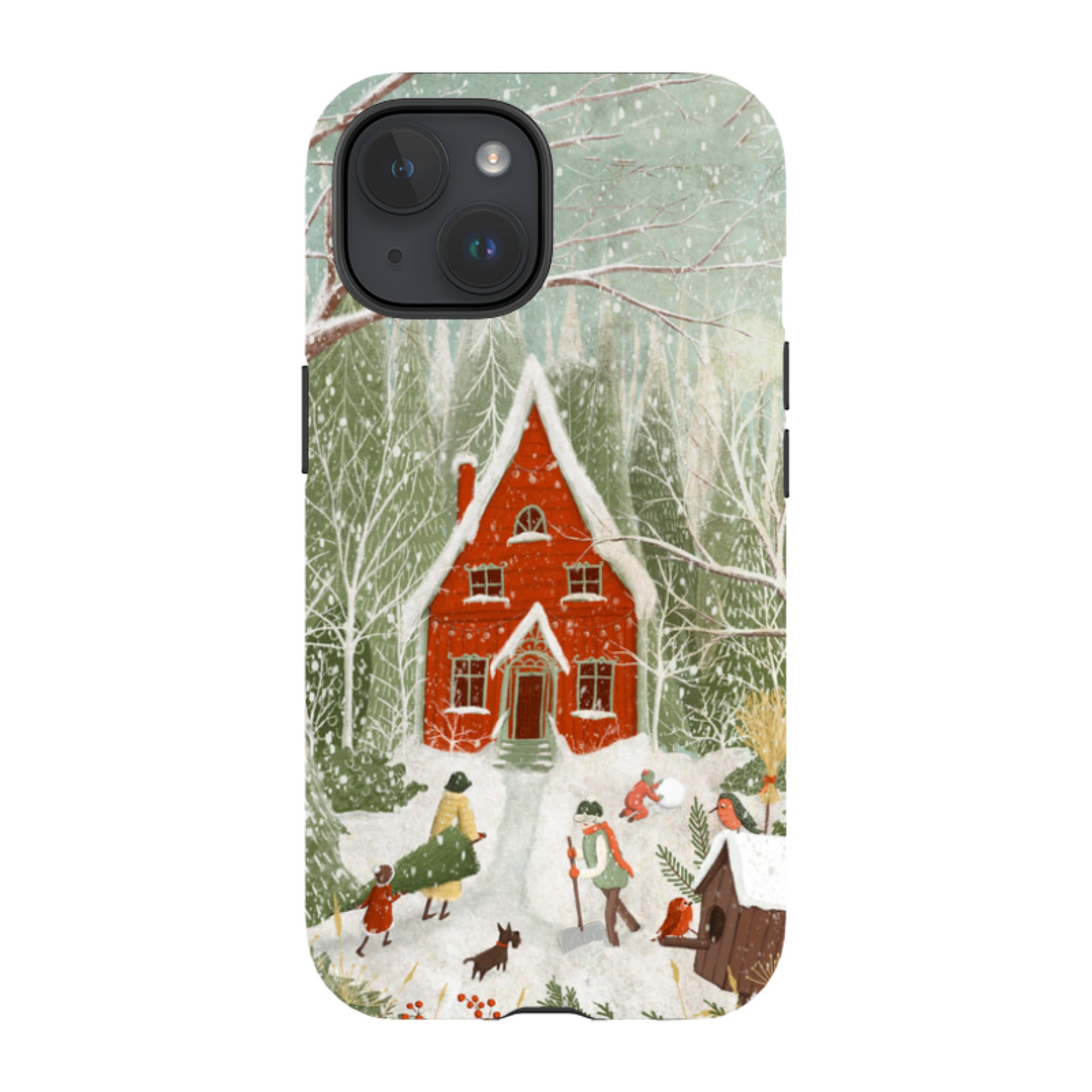 iPhone Tough Case -Christmas Garden Day By Maja Lindberg