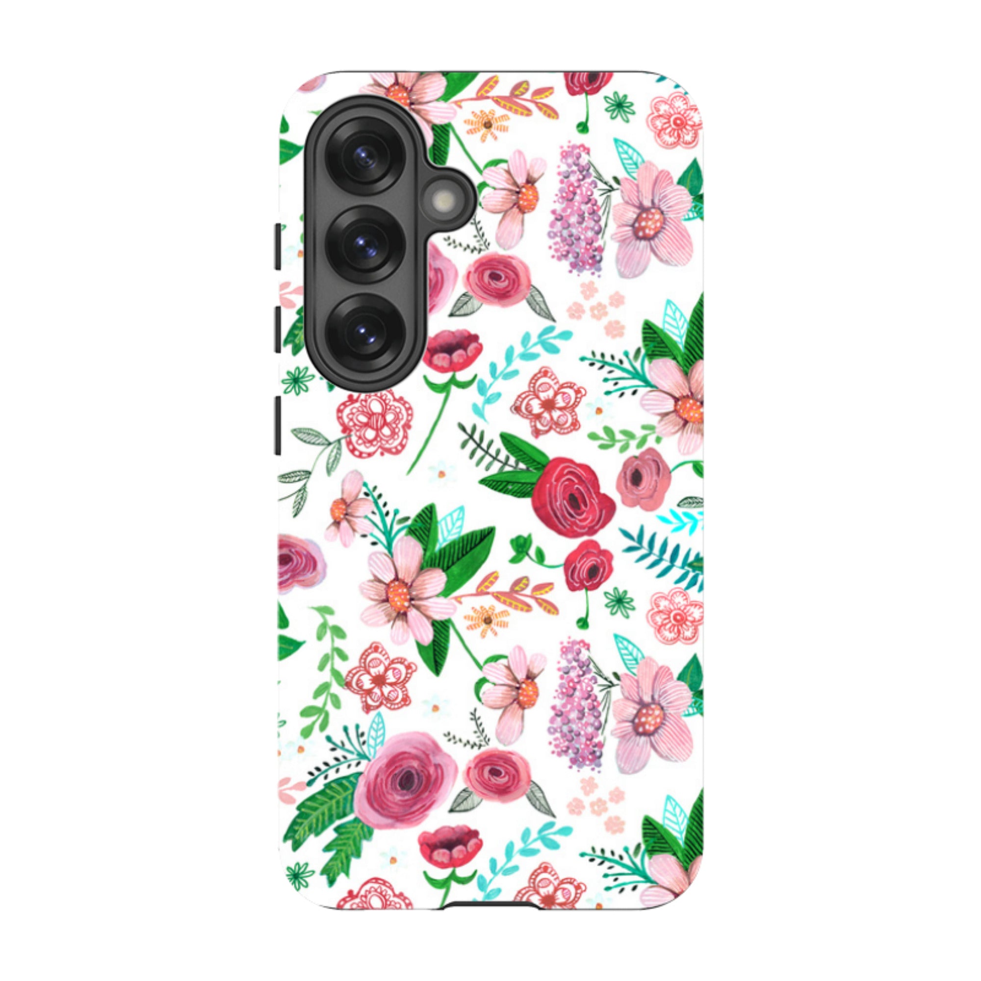 Samsung Tough Case - White Floral By Caroline Bonne Muller