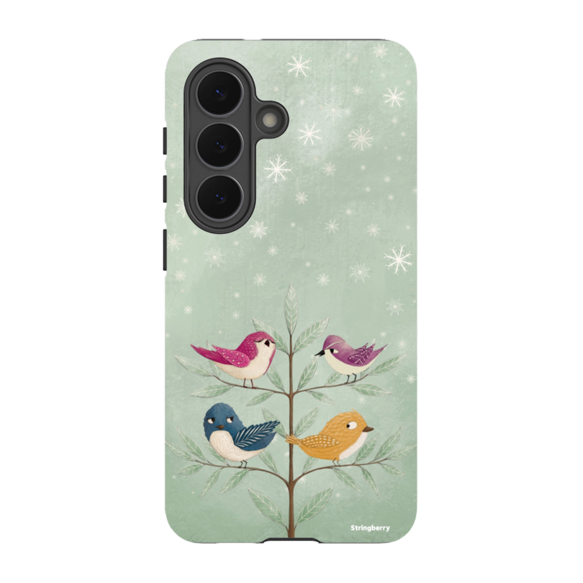 Samsung Tough Case - Garden Birds Aqua By Maja Lindberg