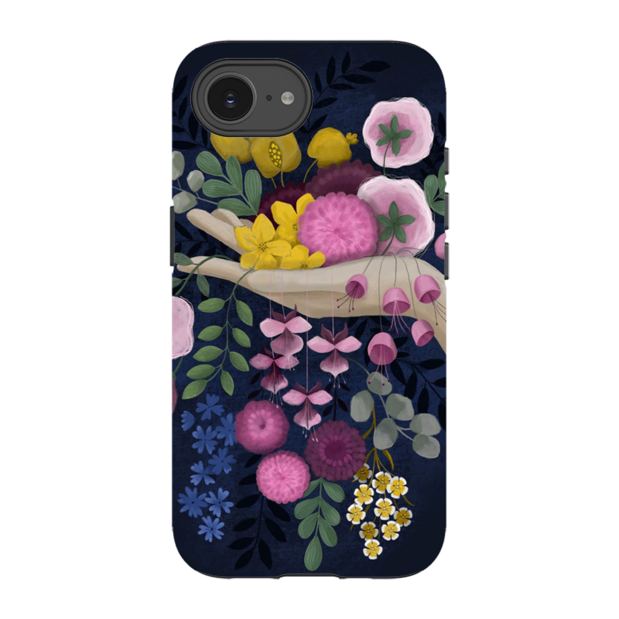 iPhone Tough Case - Flower Hand By Bex Parkin