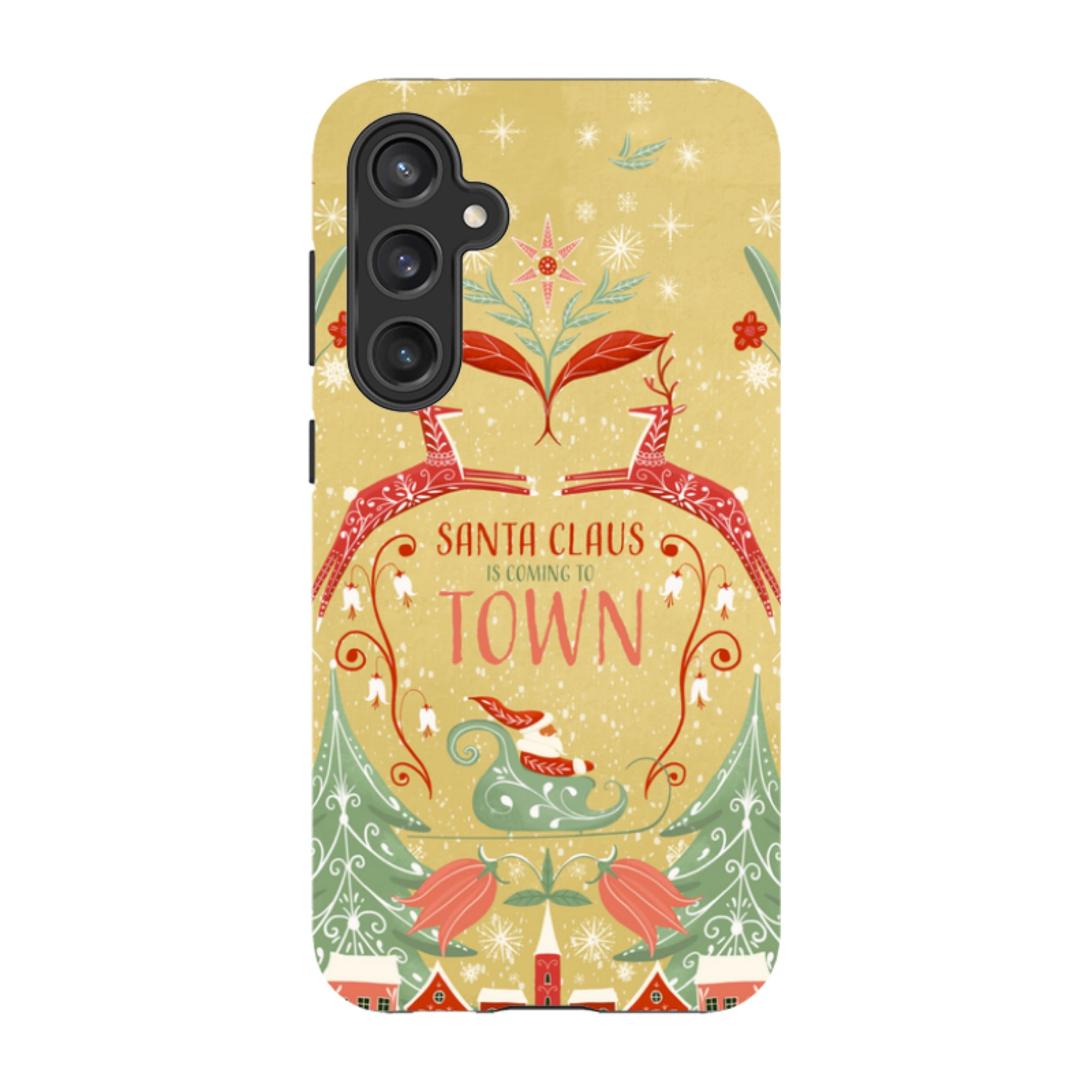 Samsung Tough Case - Santa Claus Is Coming To Town By Maja Lindberg