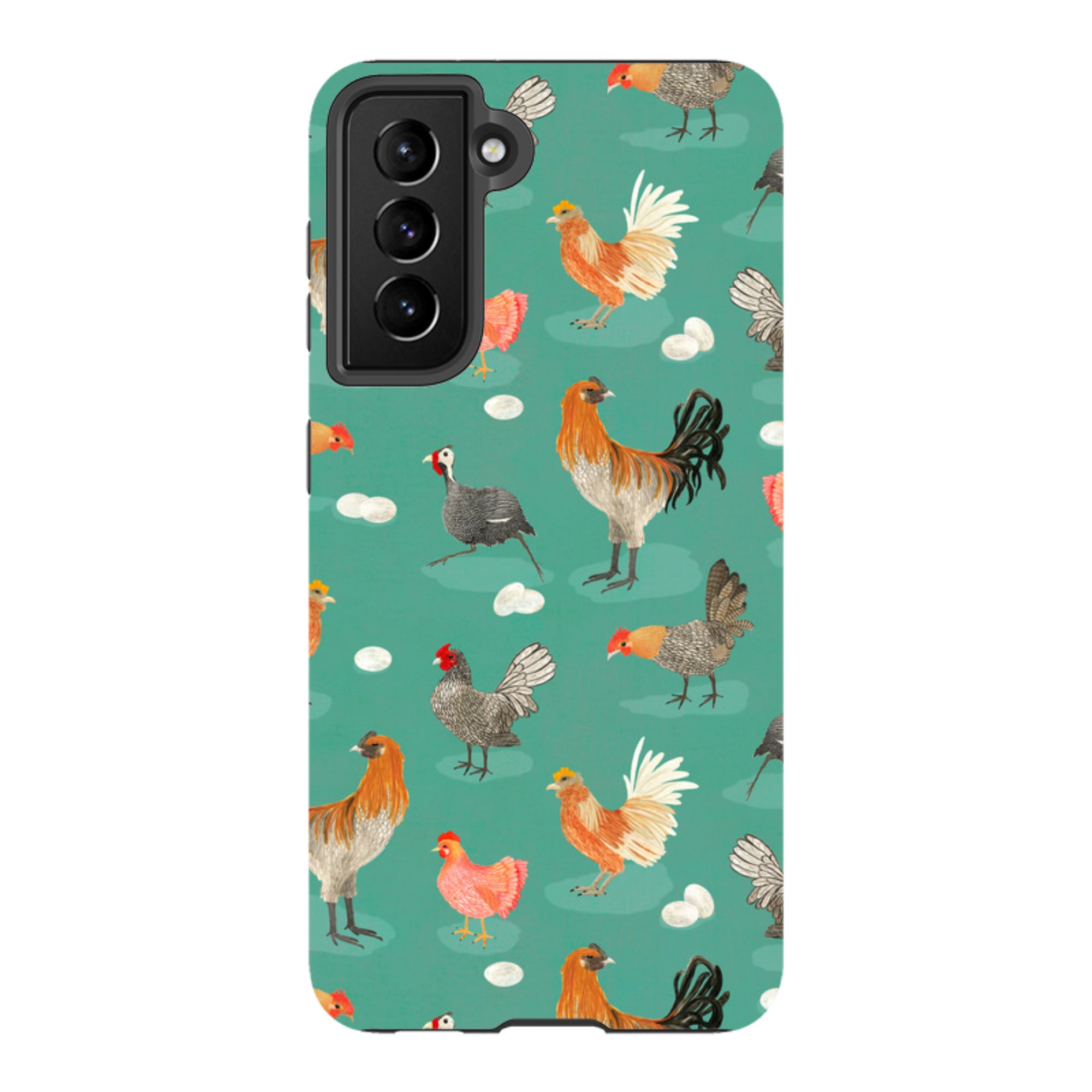 Samsung Tough Case - Chicken Teal By Katherine Quinn