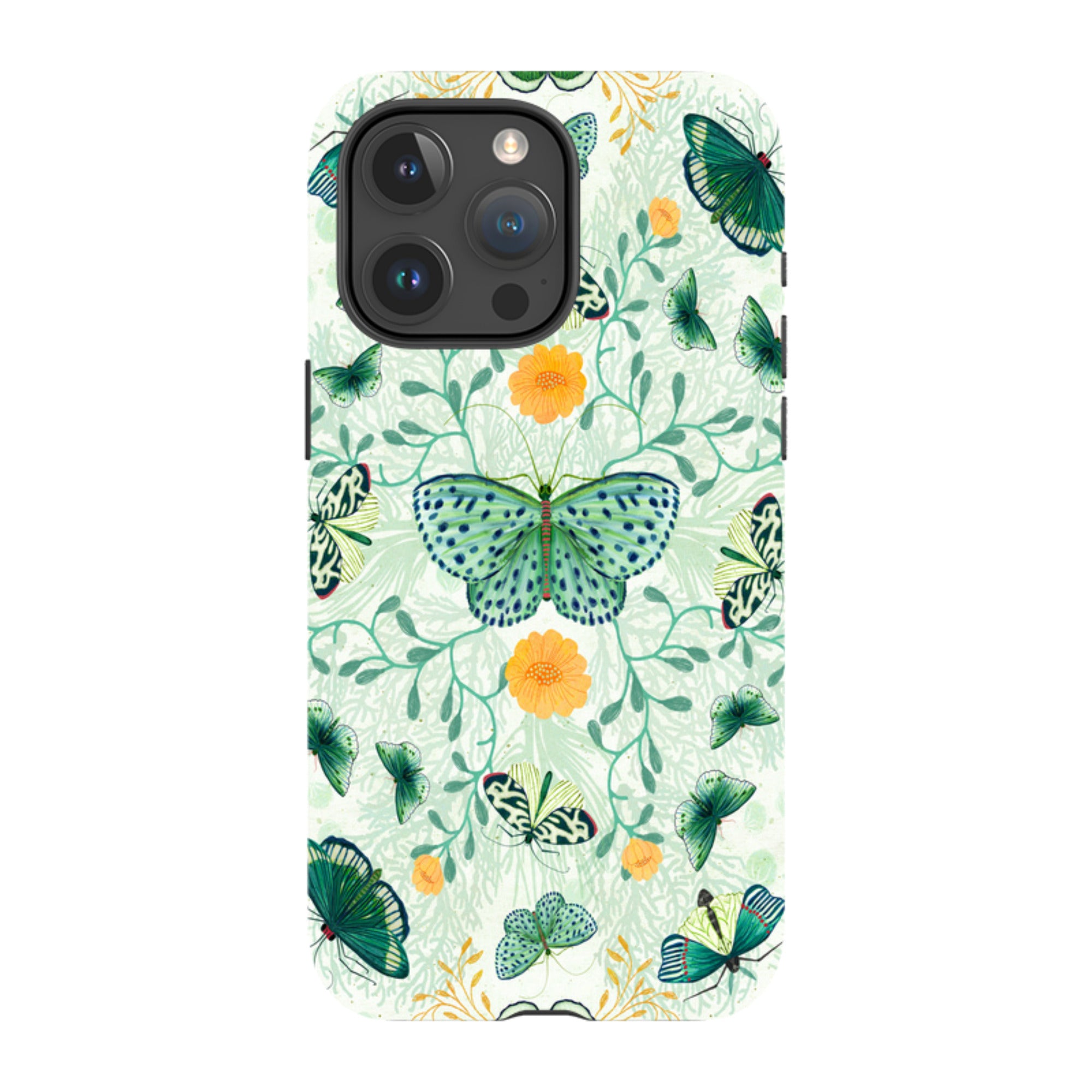 iPhone Tough Case - Medium Moths 1 By Katherine Quinn