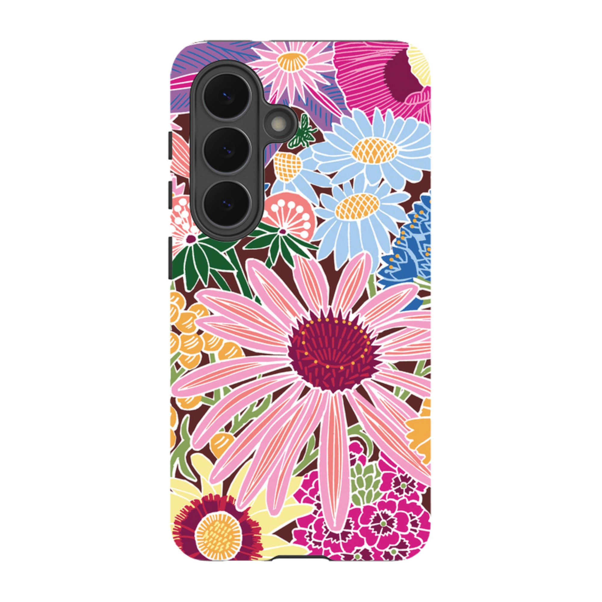 Samsung Tough Case - Jigsaw Floral 1 By kate Heiss
