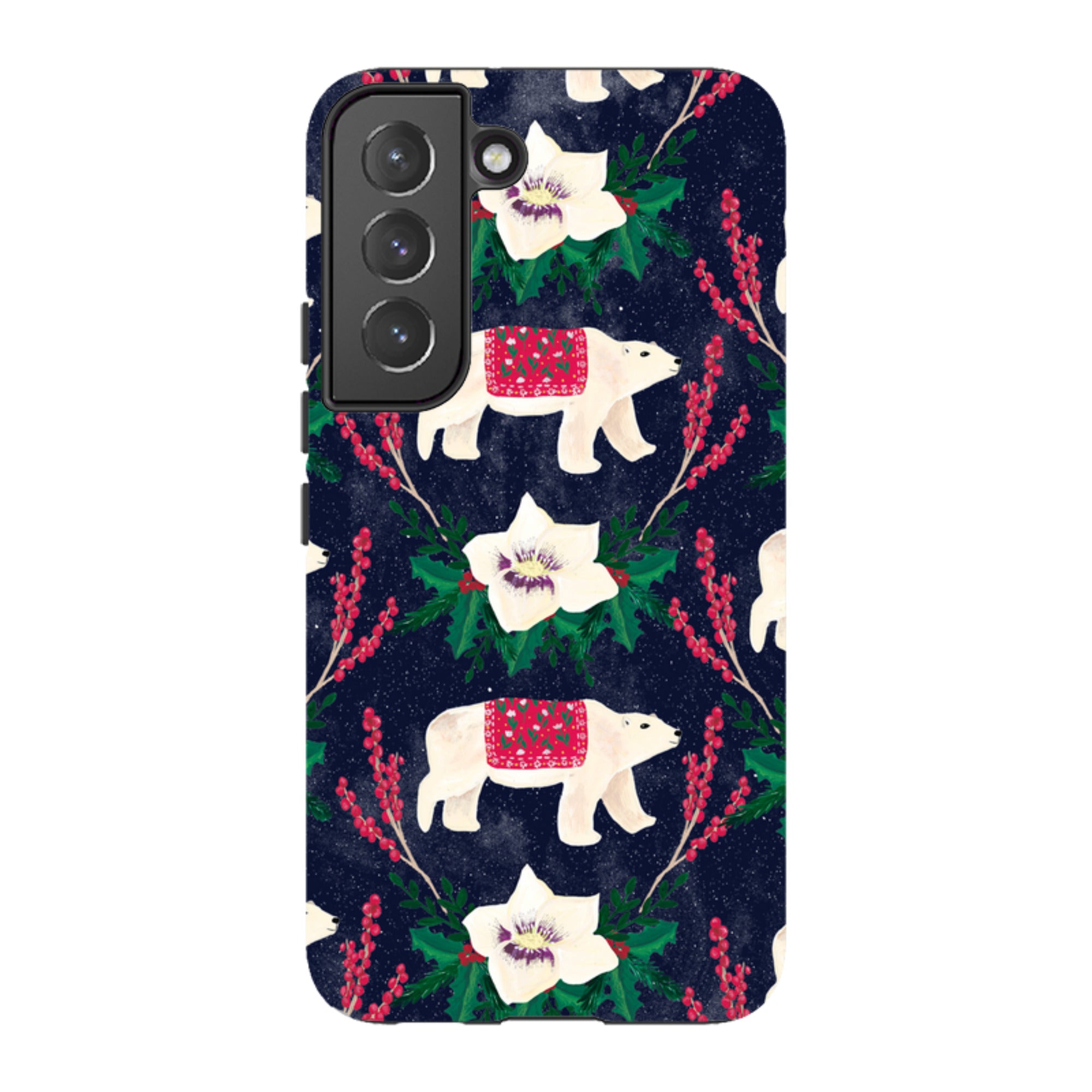 Samsung Tough Case - Midnight Polar Bears By Abby Jacobs