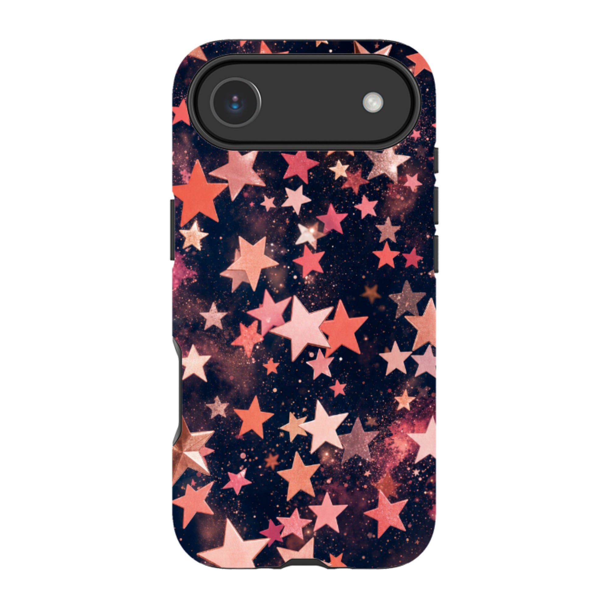 iPhone MagSafe Tough Case - Rose Gold Galaxy Star