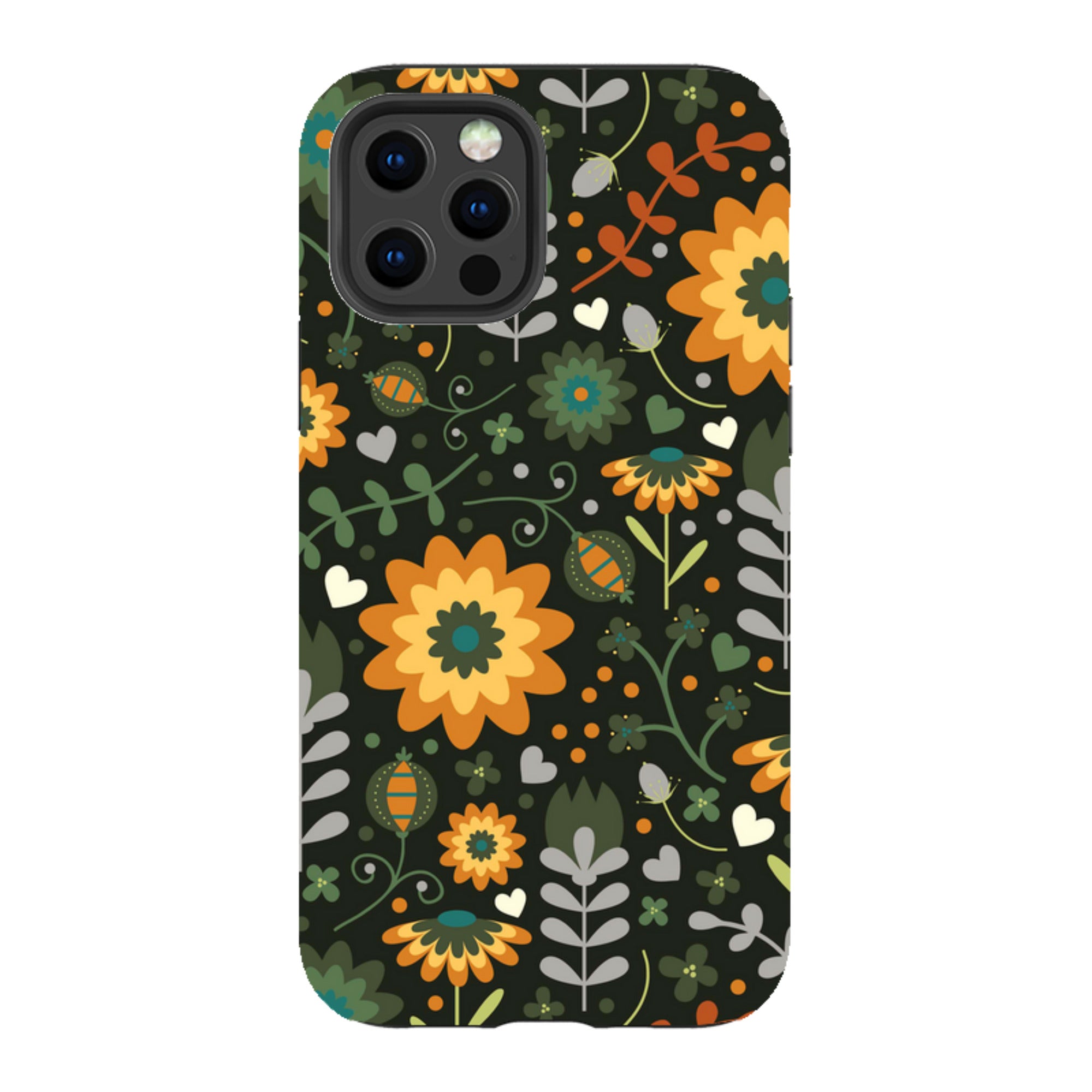iPhone Tough Case - Dark Floral By Suzy Taylor