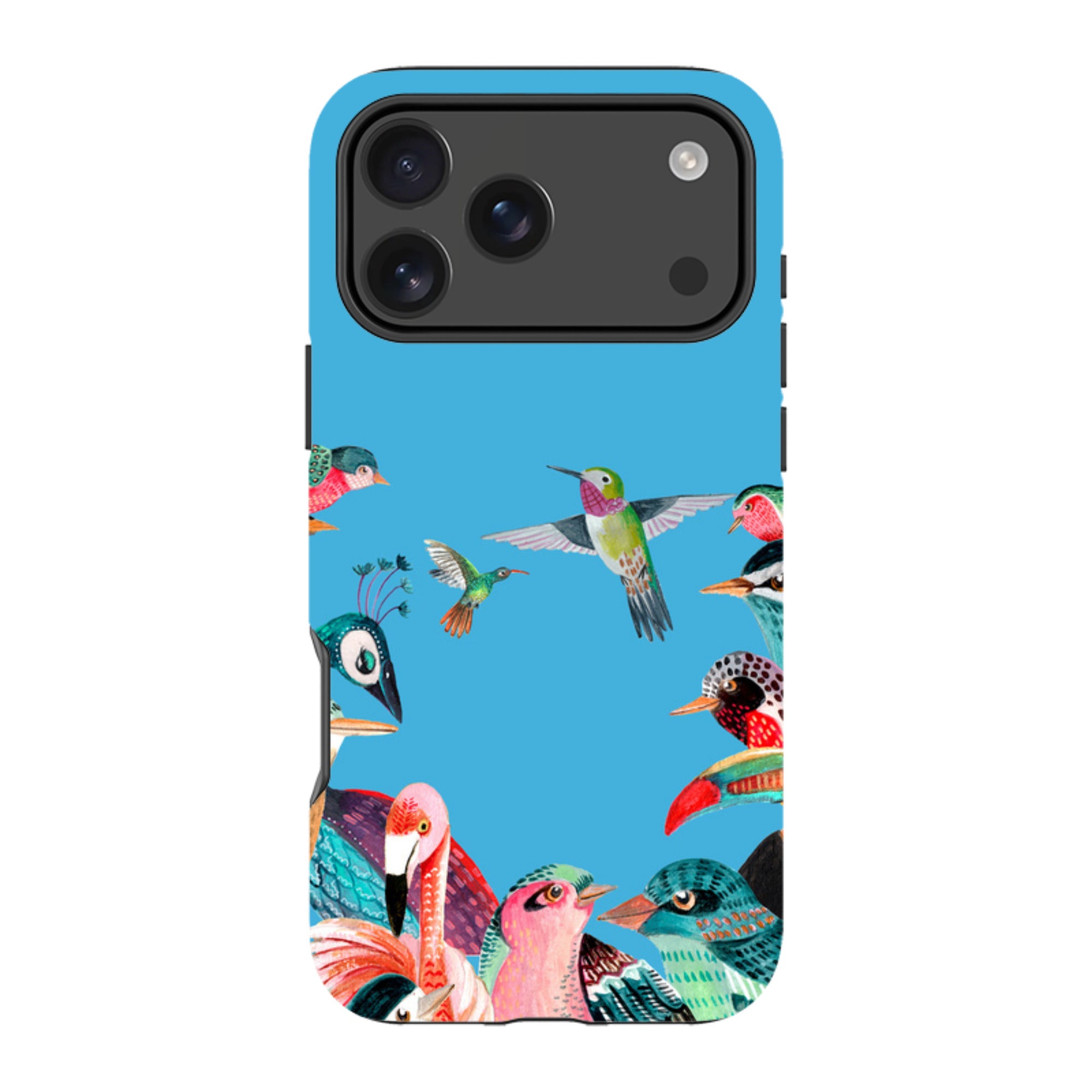 iPhone Tough Case - Blue Birds By Caroline Bonne Muller
