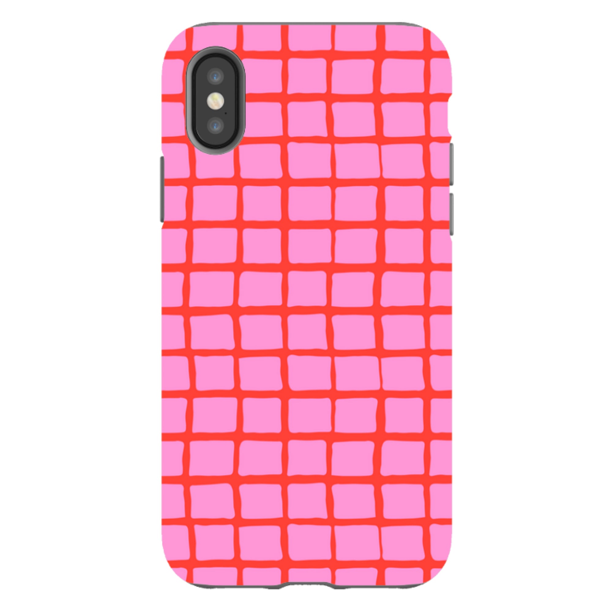 iPhone Tough Case - Pink Tiles