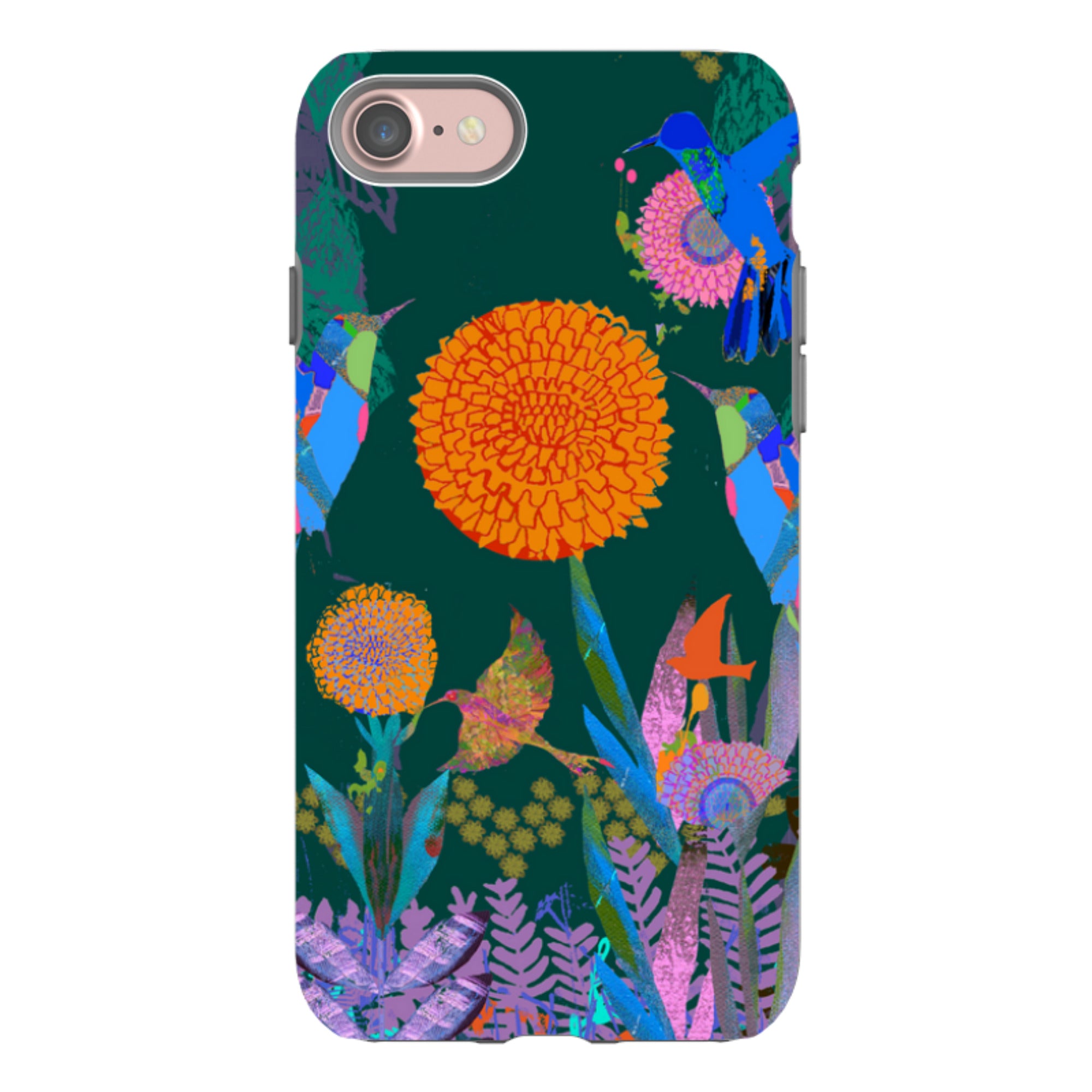 iPhone Tough Case - Hummingbird Forest By Tiffany Lynch
