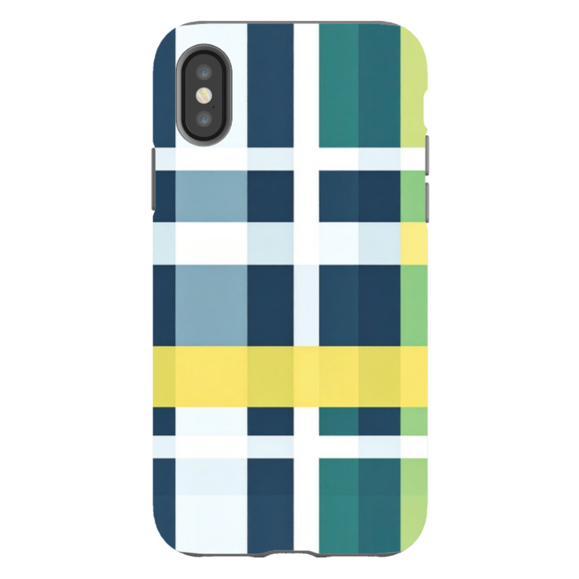 iPhone Tough Case - Forest Gingham