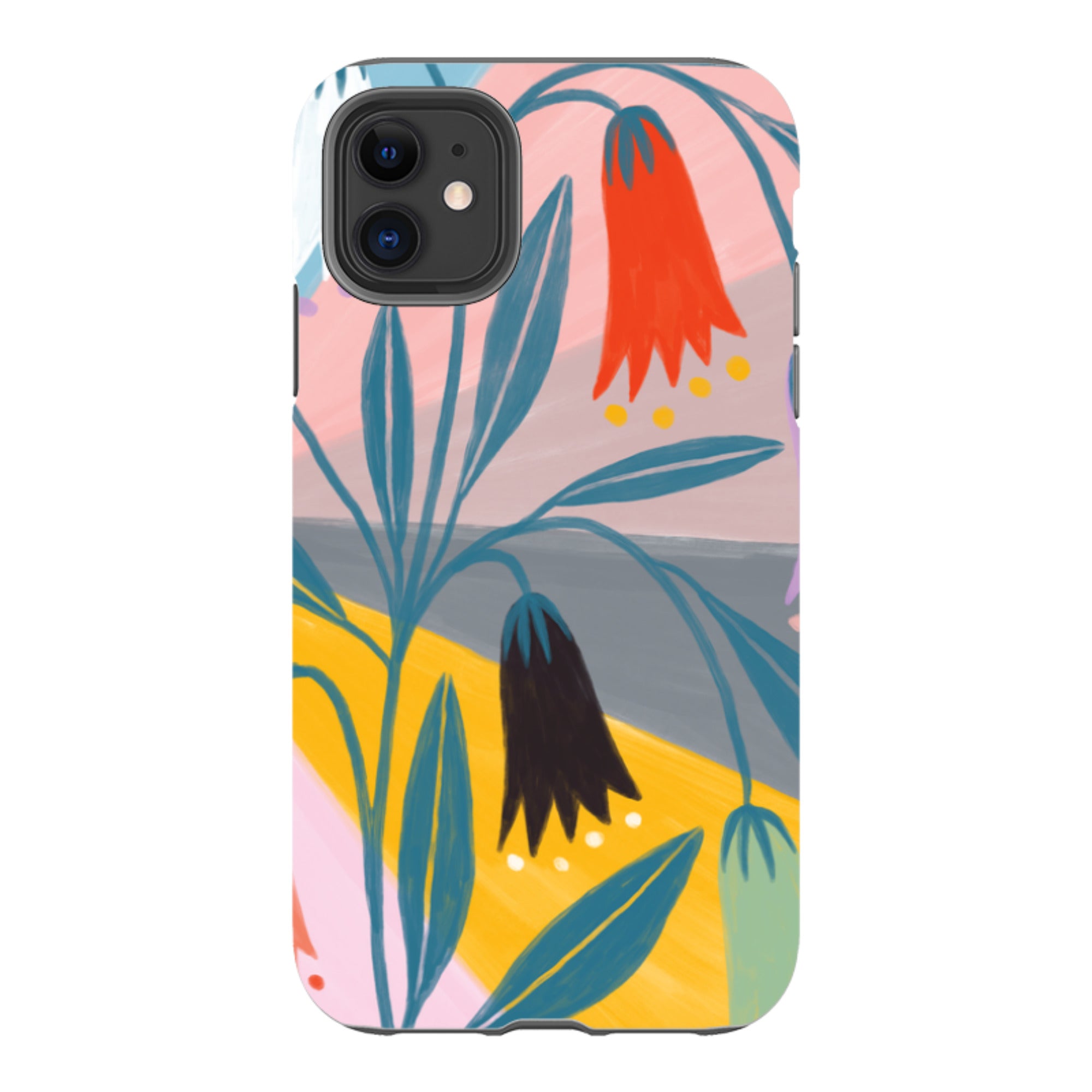 iPhone Tough Case - Bell Flowers By Lee Foster Wilson