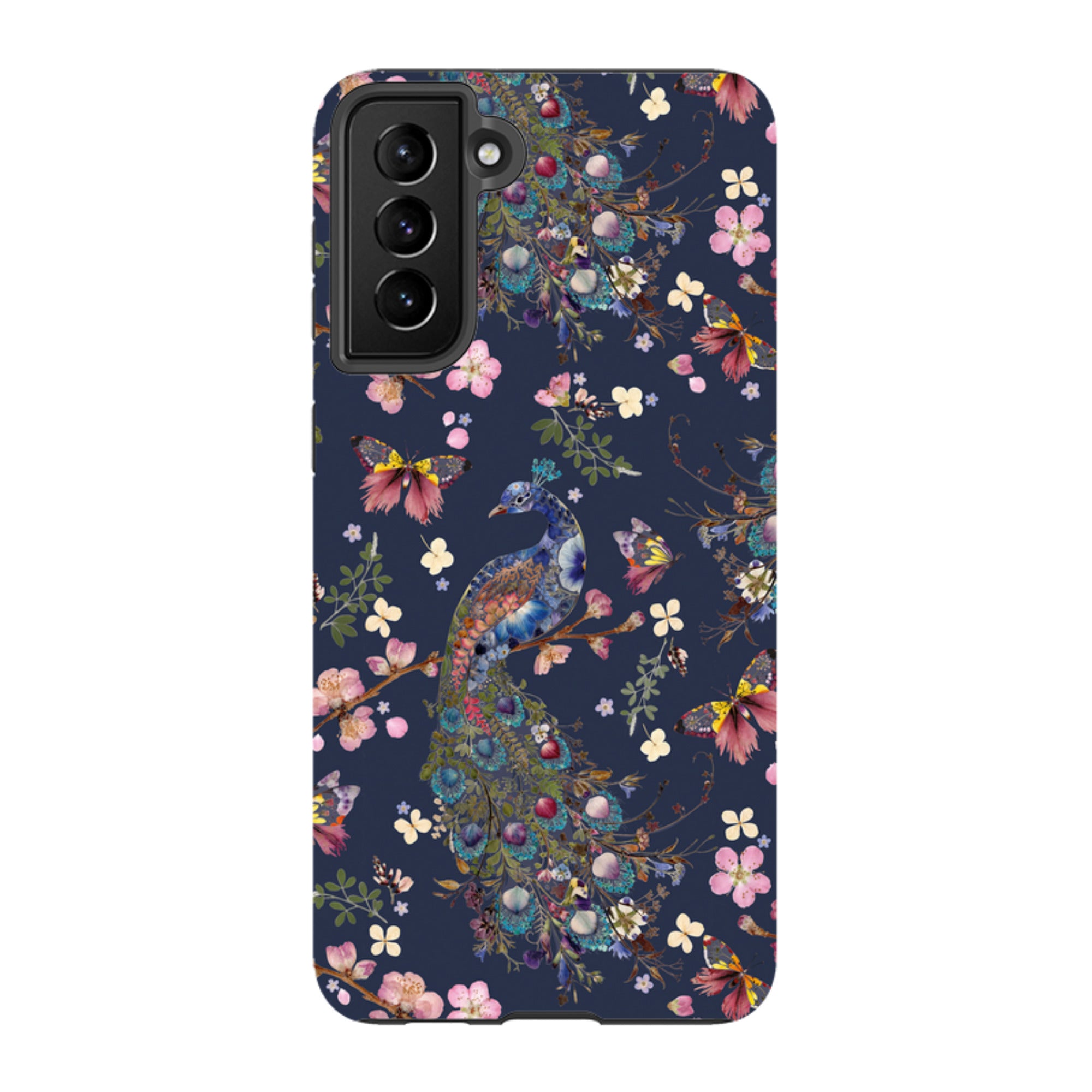 Samsung Tough Case - Peacock and Cherry Blossoms Iris By Helen Ahpornsiri