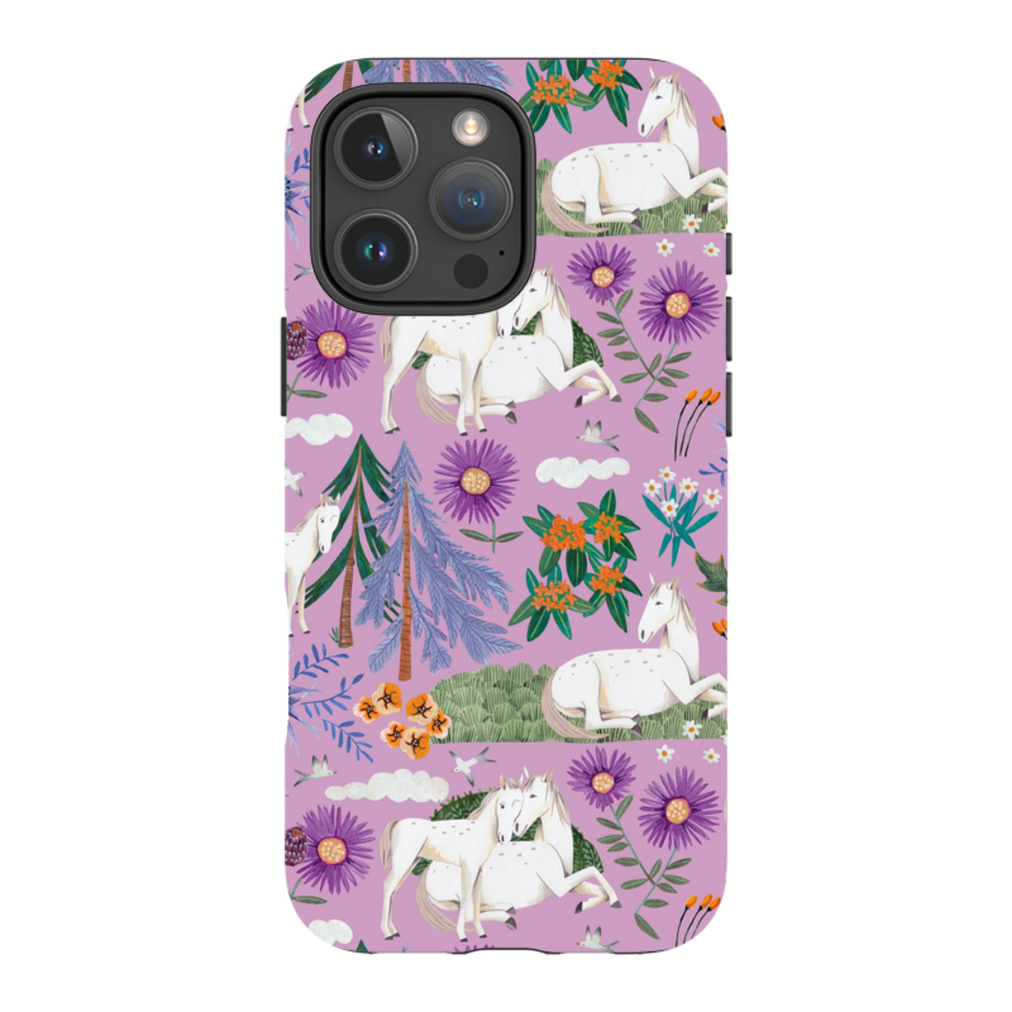 iPhone Tough Case - Horse Pattern By Caroline Bonne Muller