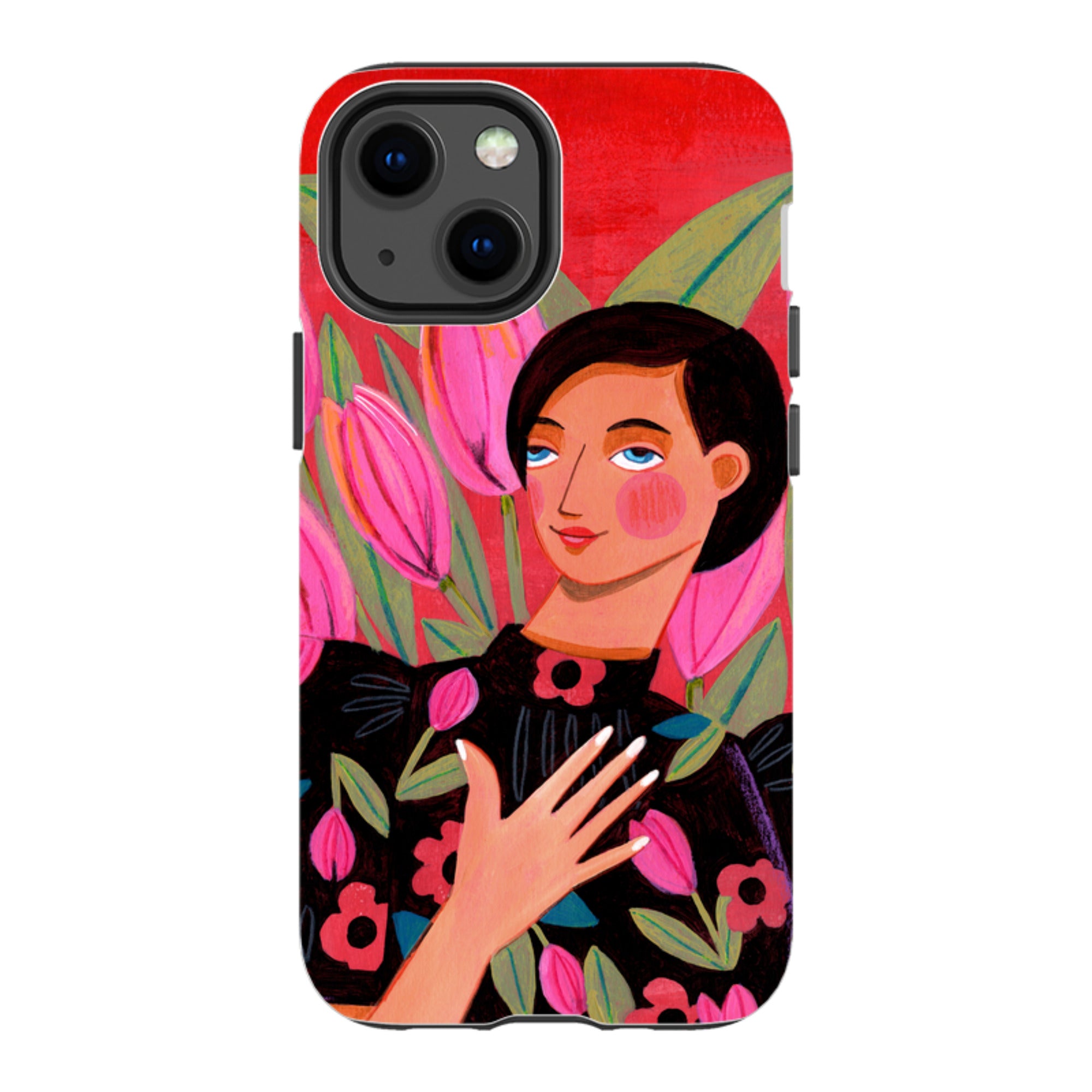 iPhone Tough Case - Tulip Woman By Caroline Bonne Muller