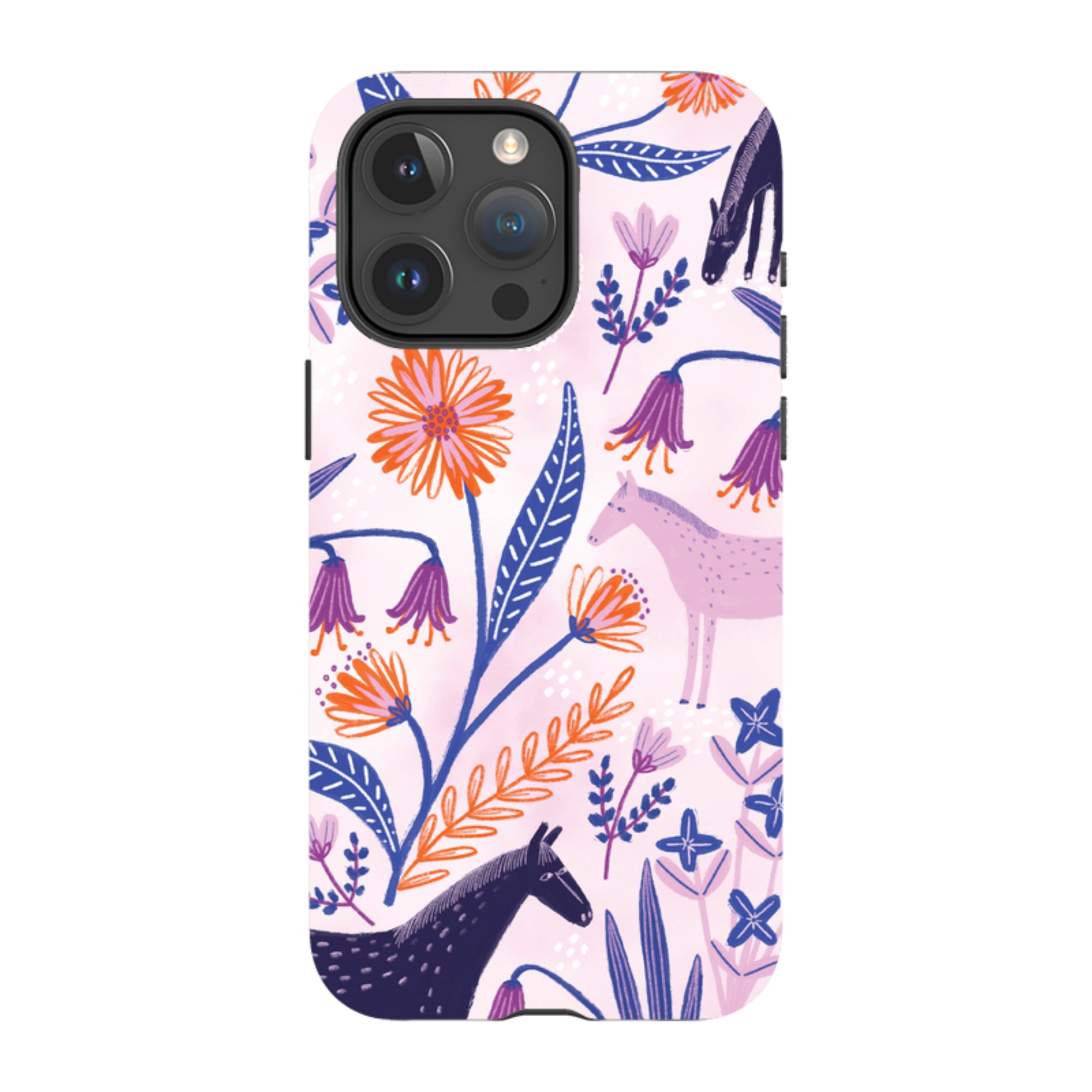 iPhone Tough Case - Wild Ponies By Lee Foster Wilson