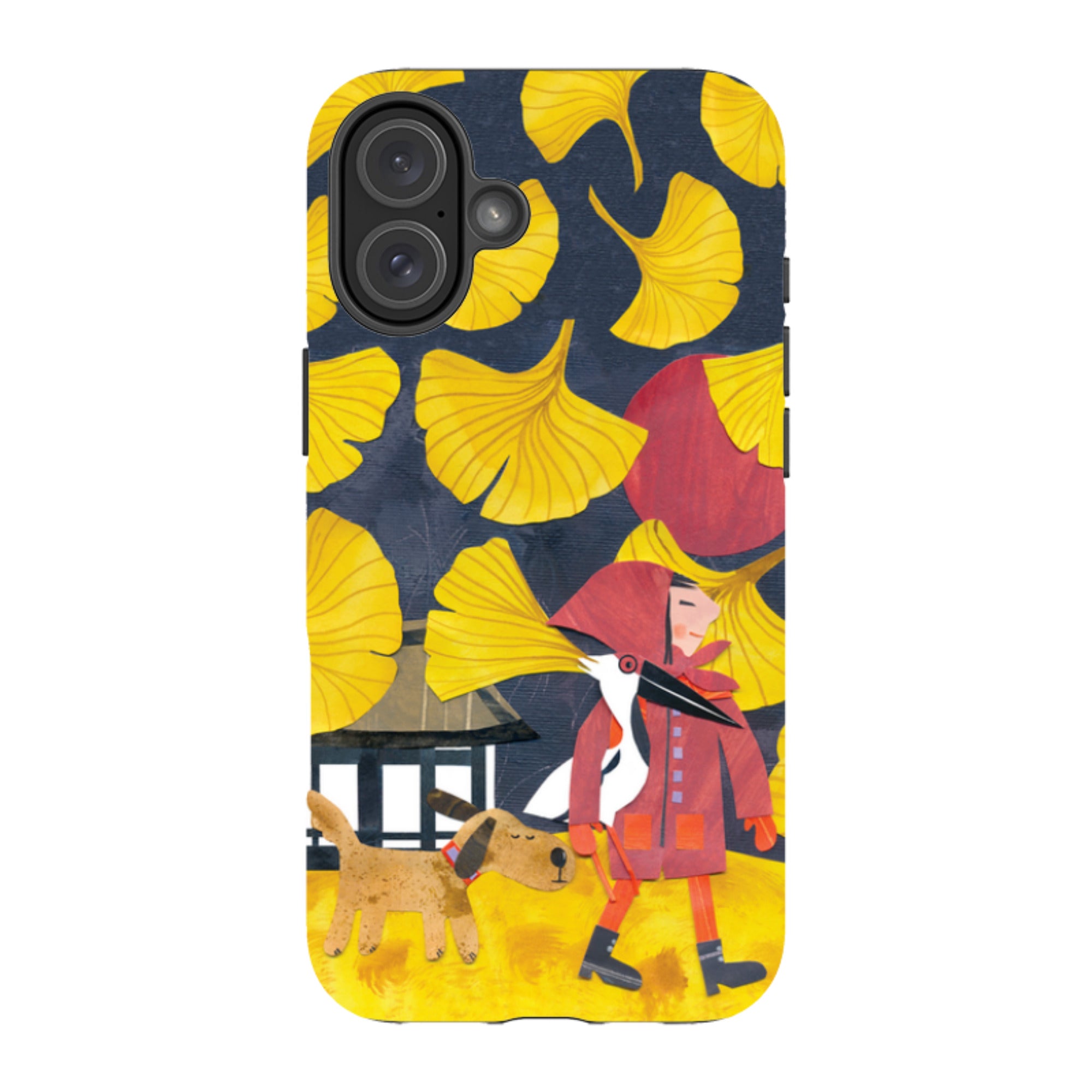 iPhone Tough Case - Ginko Leaves By Tracey English