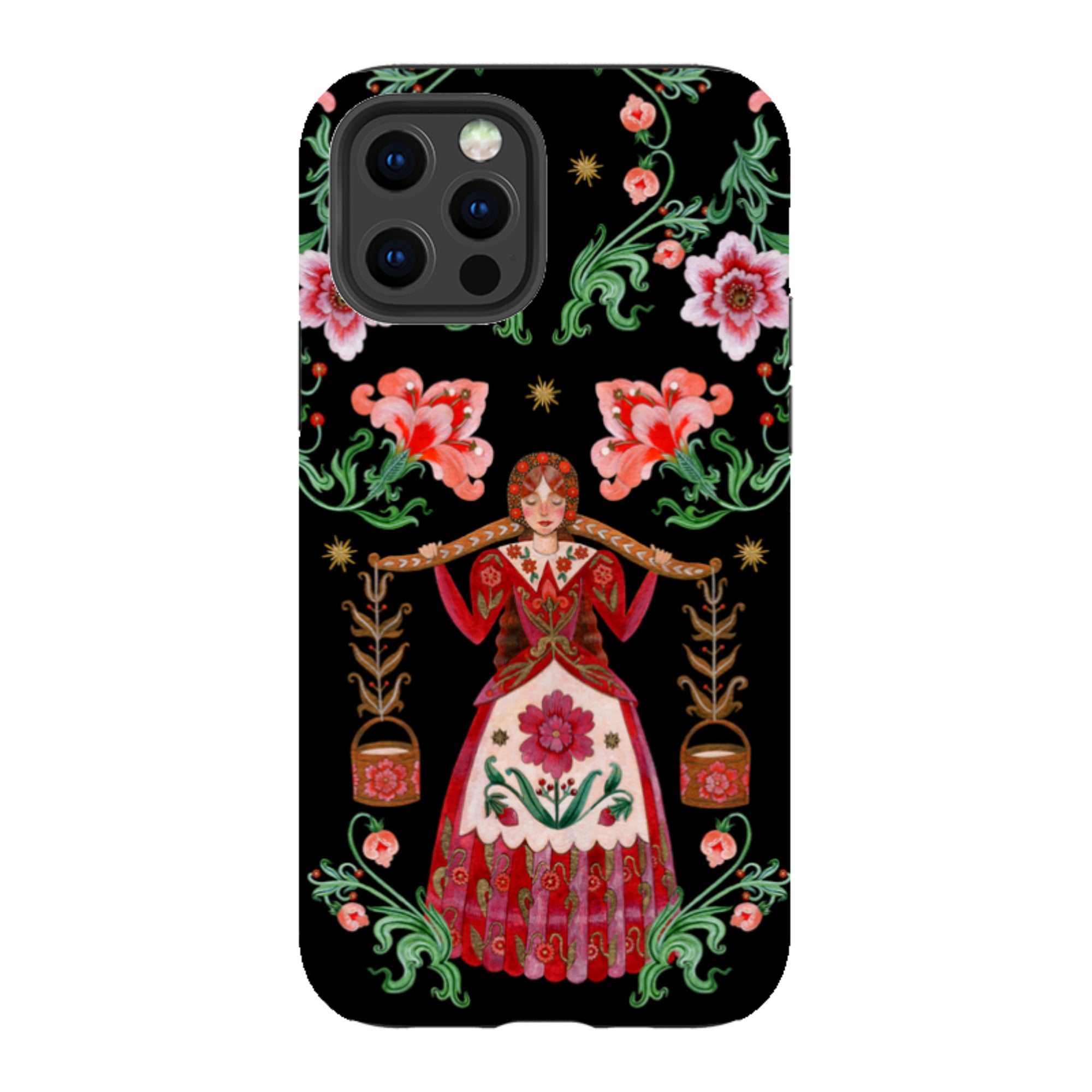iPhone Tough  Case - Eight Maids A Milking By Maria Matos