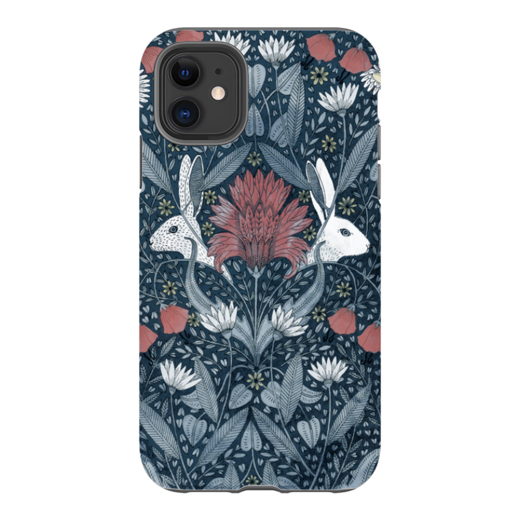 iPhone Tough Case - Two Rabbits By Maria Matos
