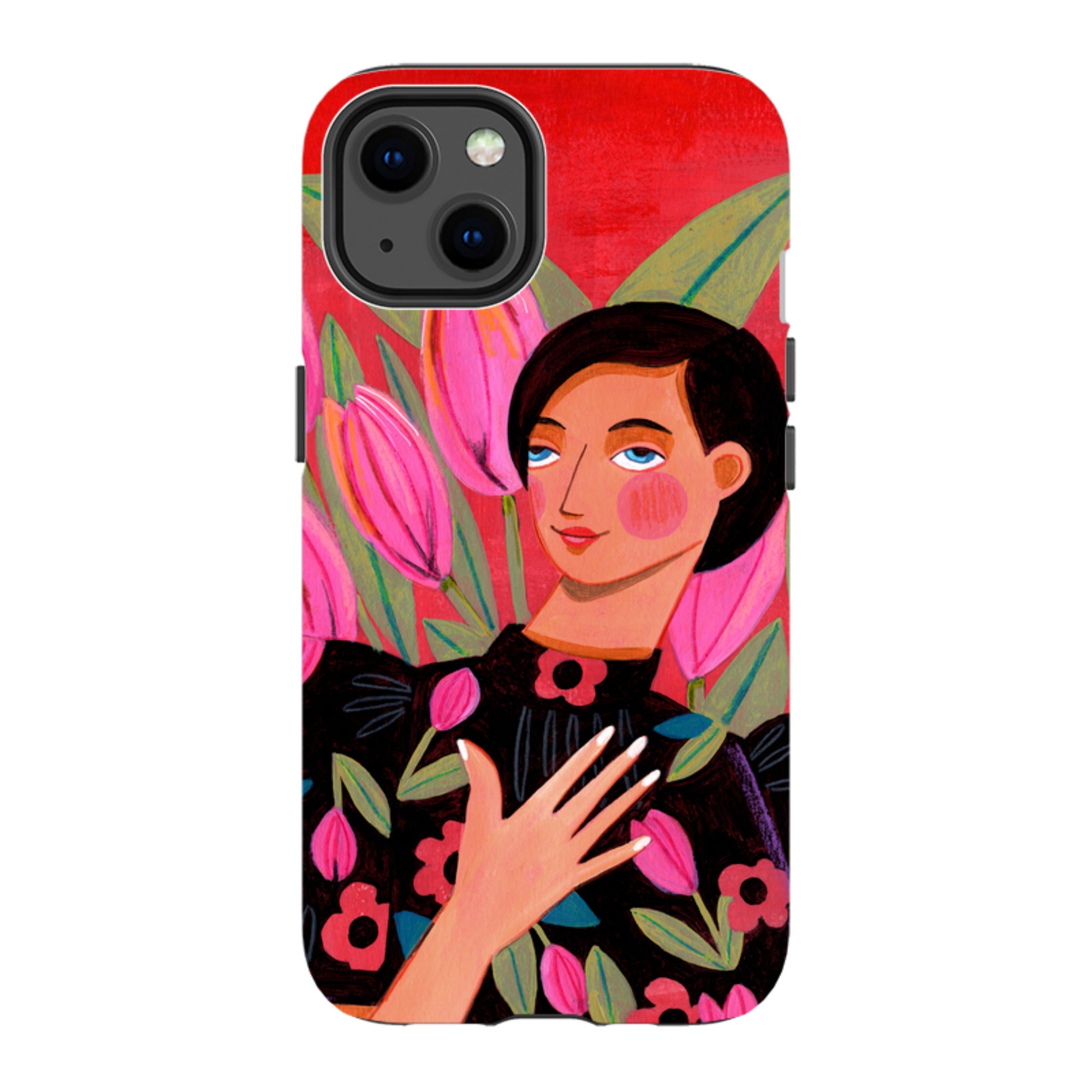 iPhone Tough Case - Tulip Woman By Caroline Bonne Muller