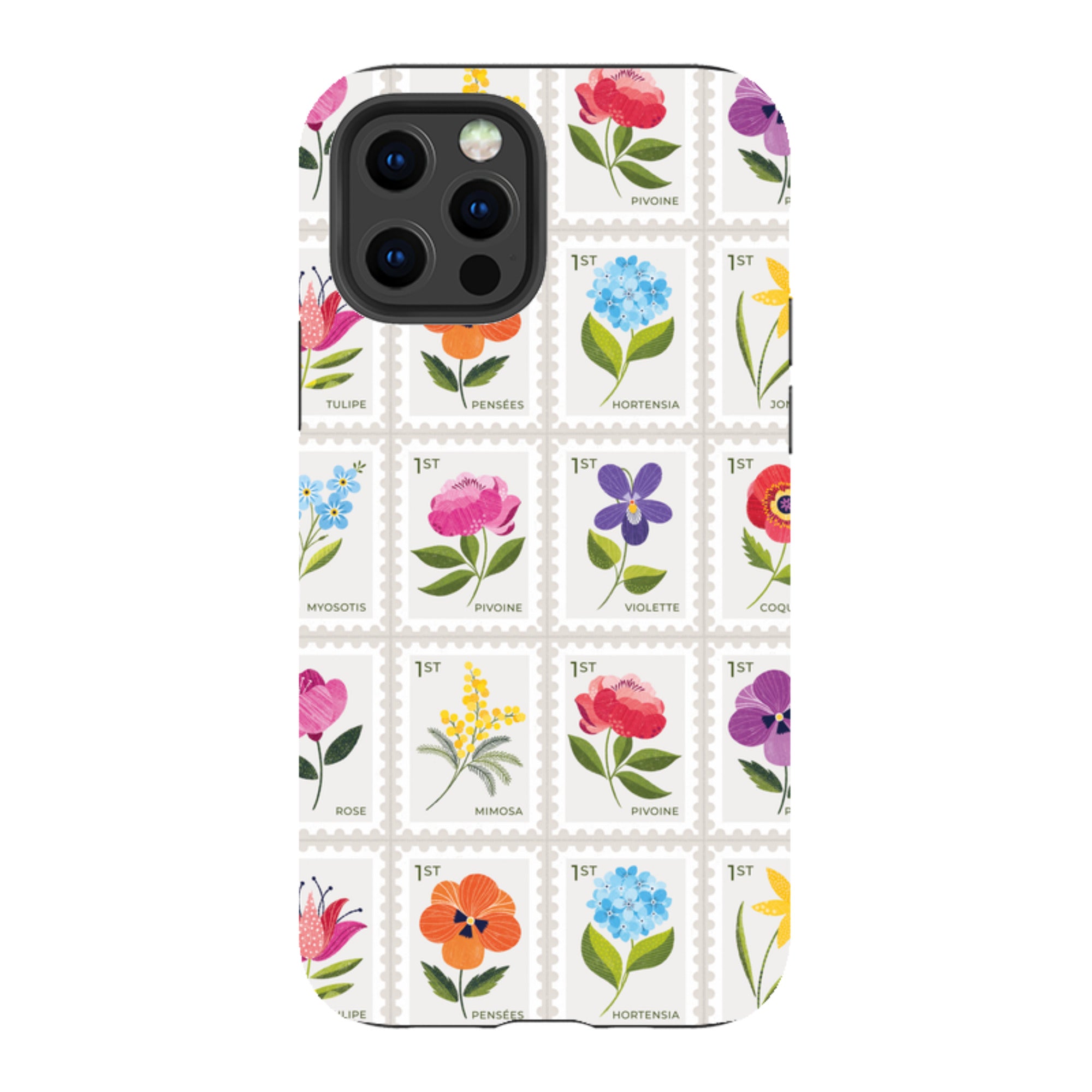 iPhone Tough Case - Floral Postage Stamps By Ali Brookes