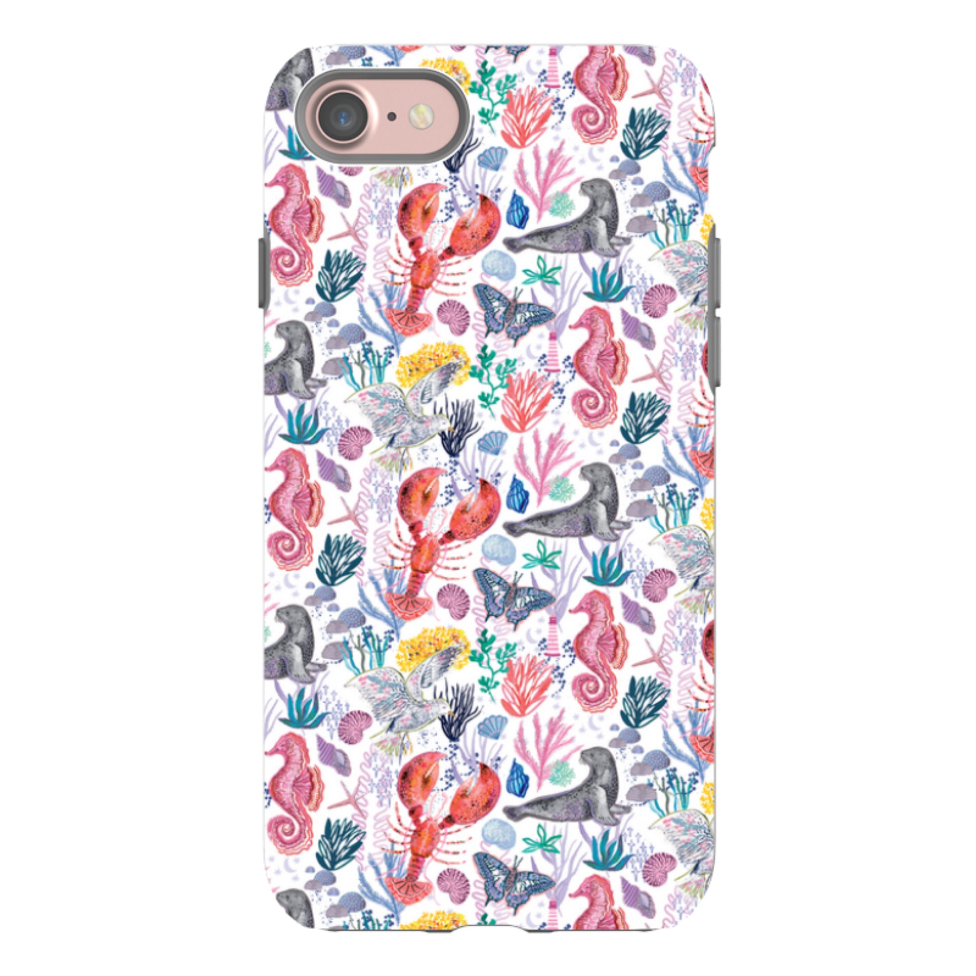 iPhone Case - Coastline Pattern-B By Emma Frances Grant