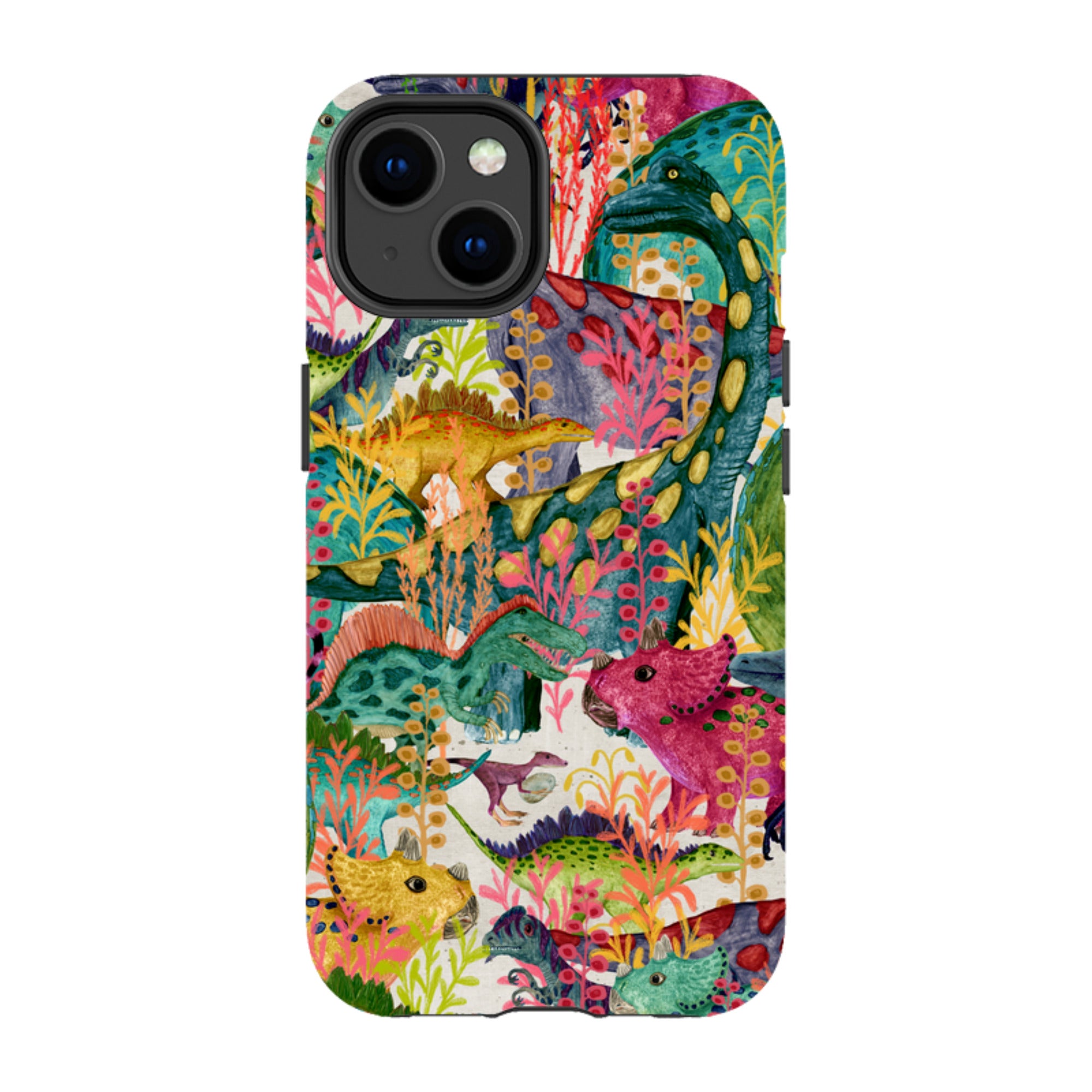 iPhone Tough Case - Dinosaur Jamboree By Katherine Quinn