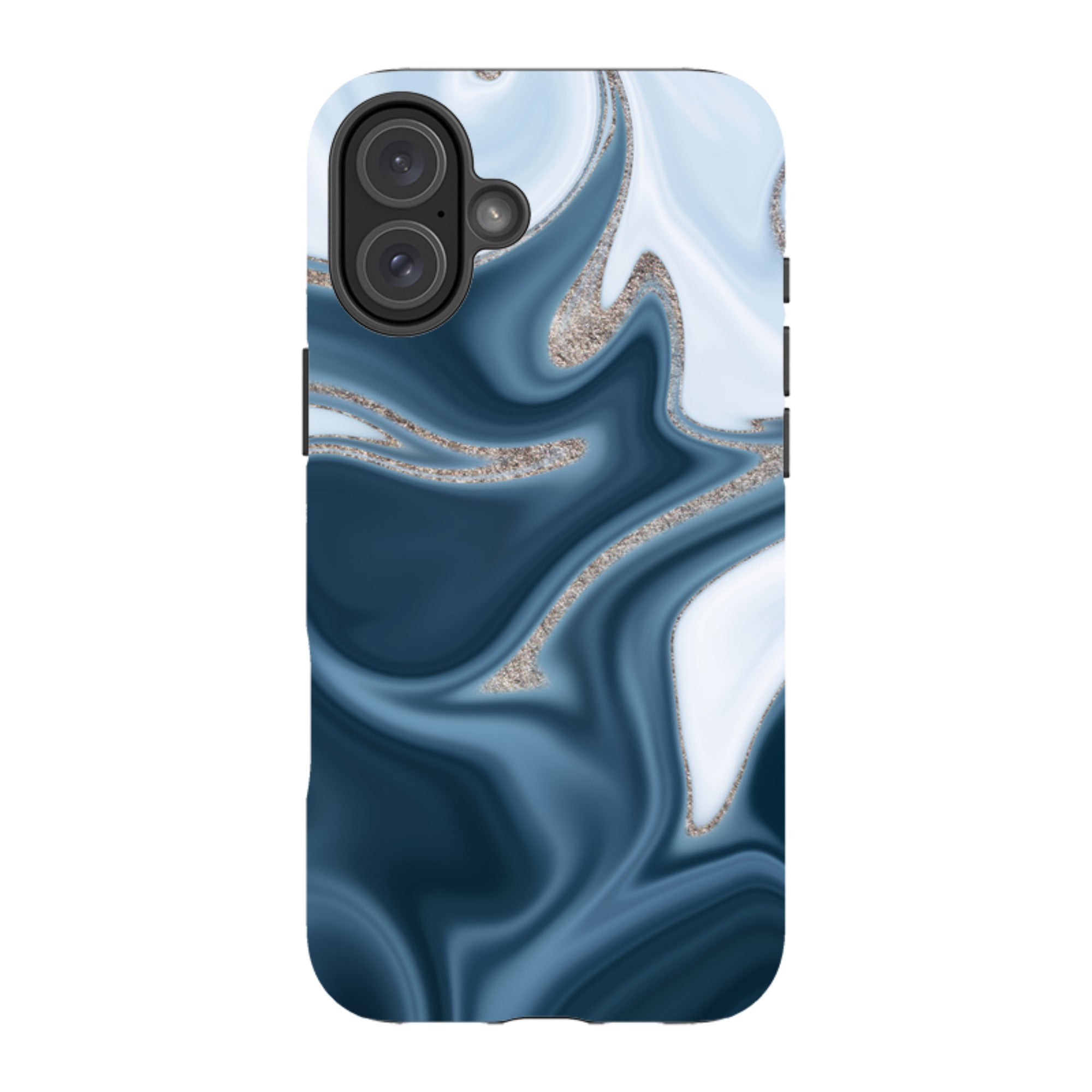 iPhone Tough Case - Blue Ice (case does not glitter)