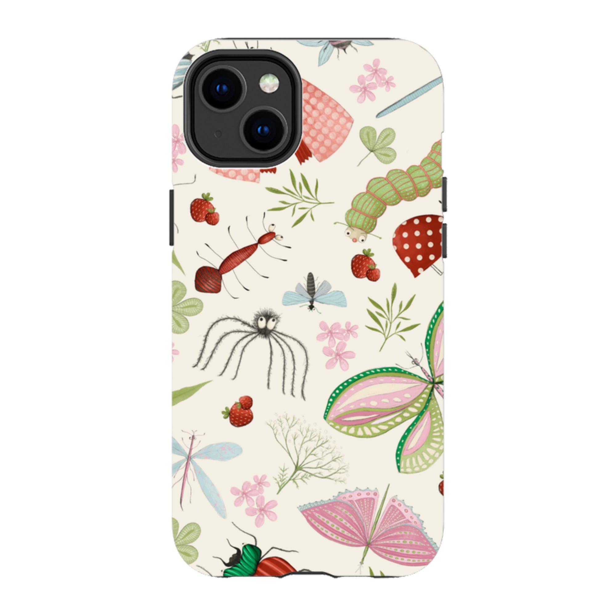 iPhone MagSafe Tough Case -  Insects Pattern By Maja Lindberg