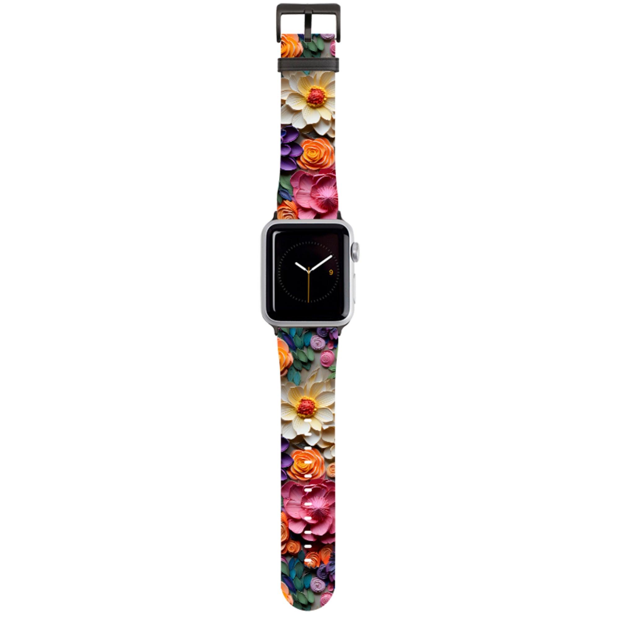 Violet Floral Apple Watch Strap