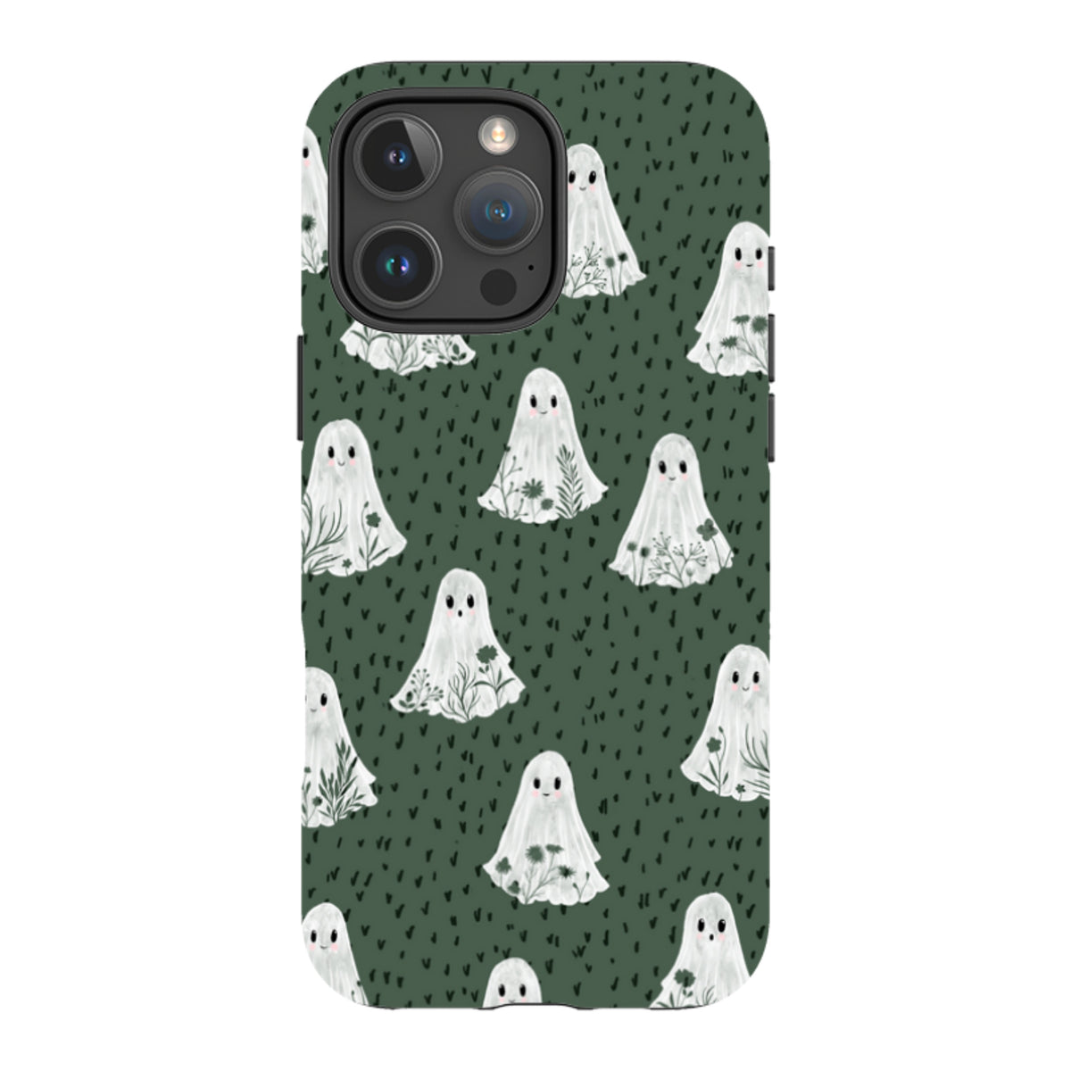 iPhone Tough Case - Floral Ghosts - Pine By Katherine Quinn