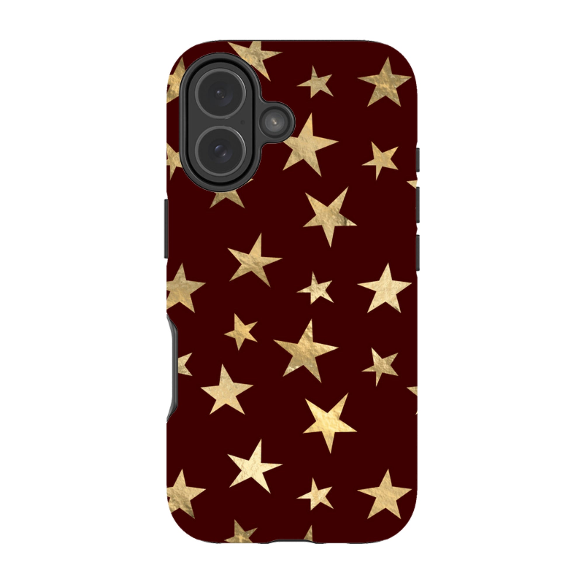 iPhone Tough Case - Brown and Gold Stars