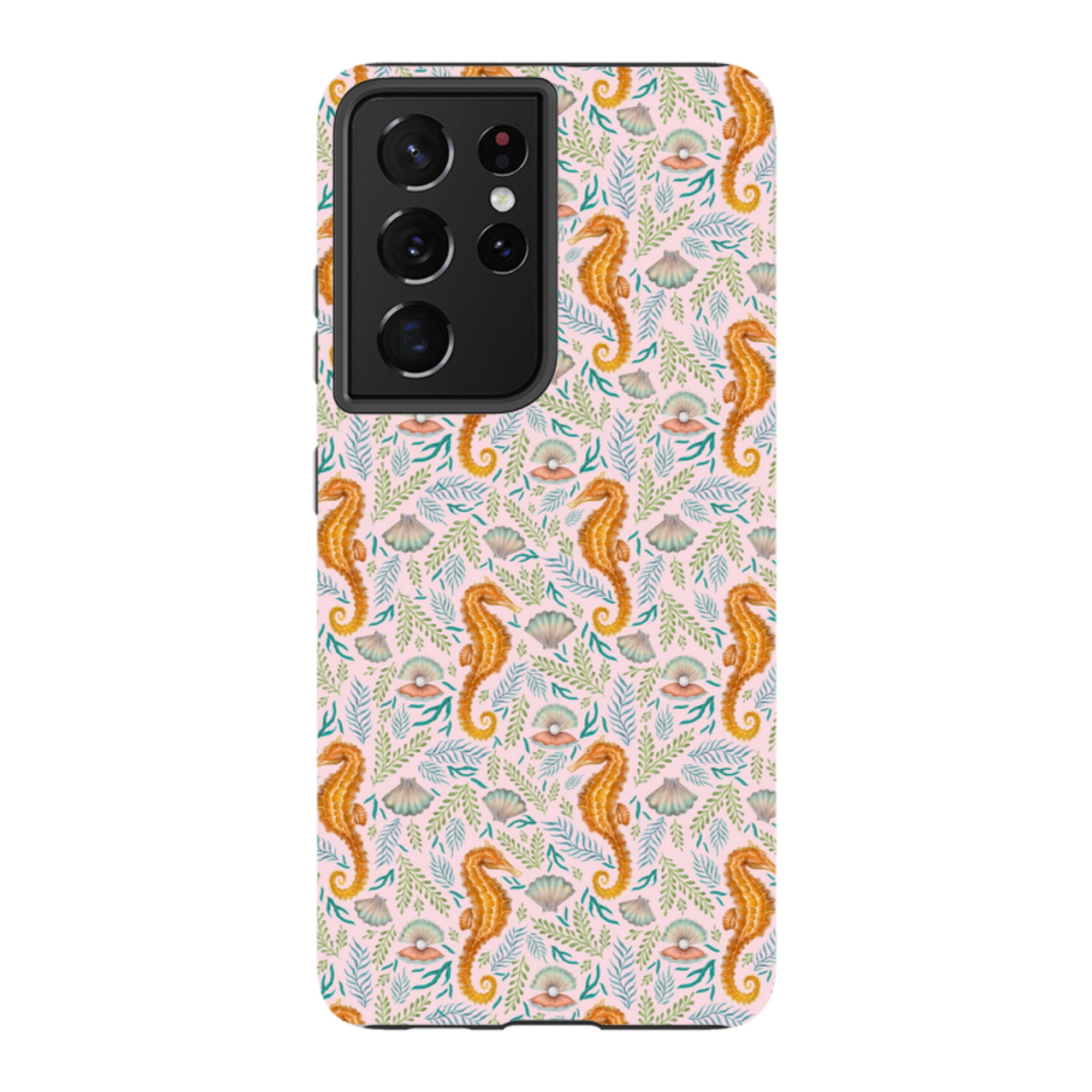 Samsung Tough Case - Seahorse Pink By Catherine Rowe