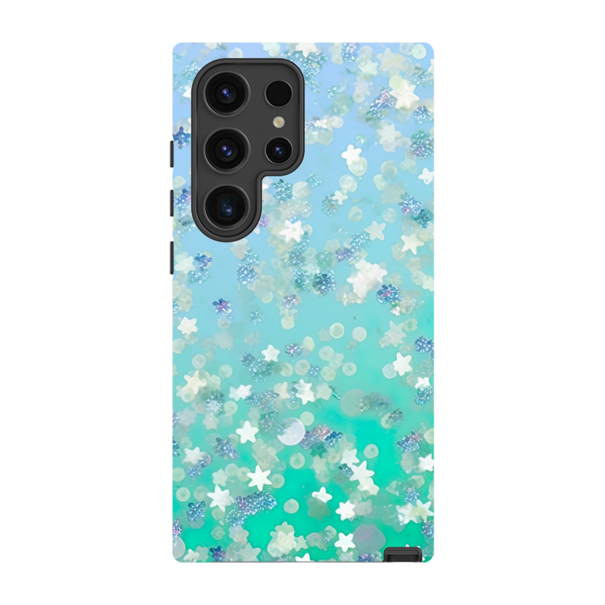 Samsung Tough Case - Green Stars