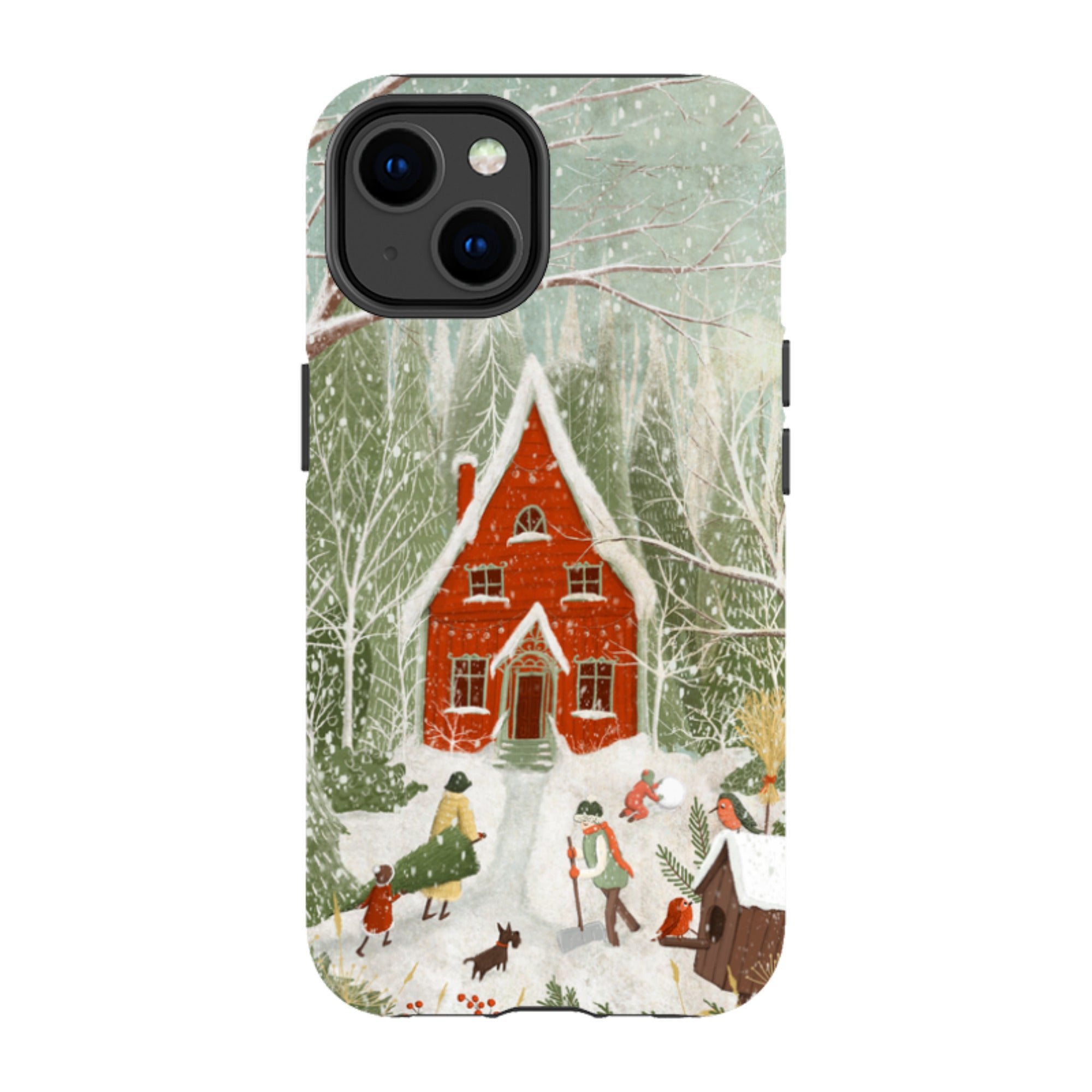 iPhone MagSafe Tough Case - Christmas Garden Day By Maja Lindberg