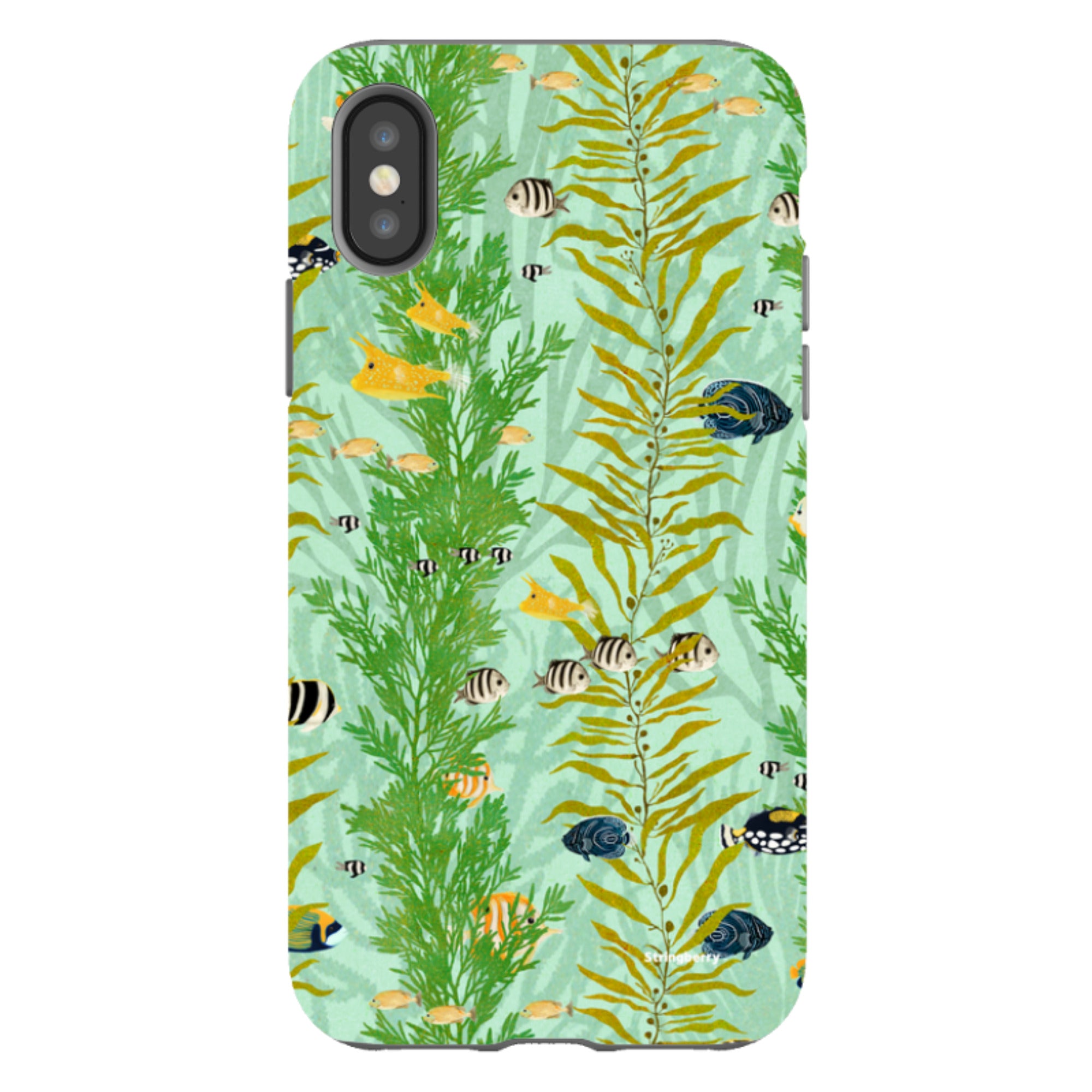iPhone Tough Case - Reef Stripe By Katherine Quinn