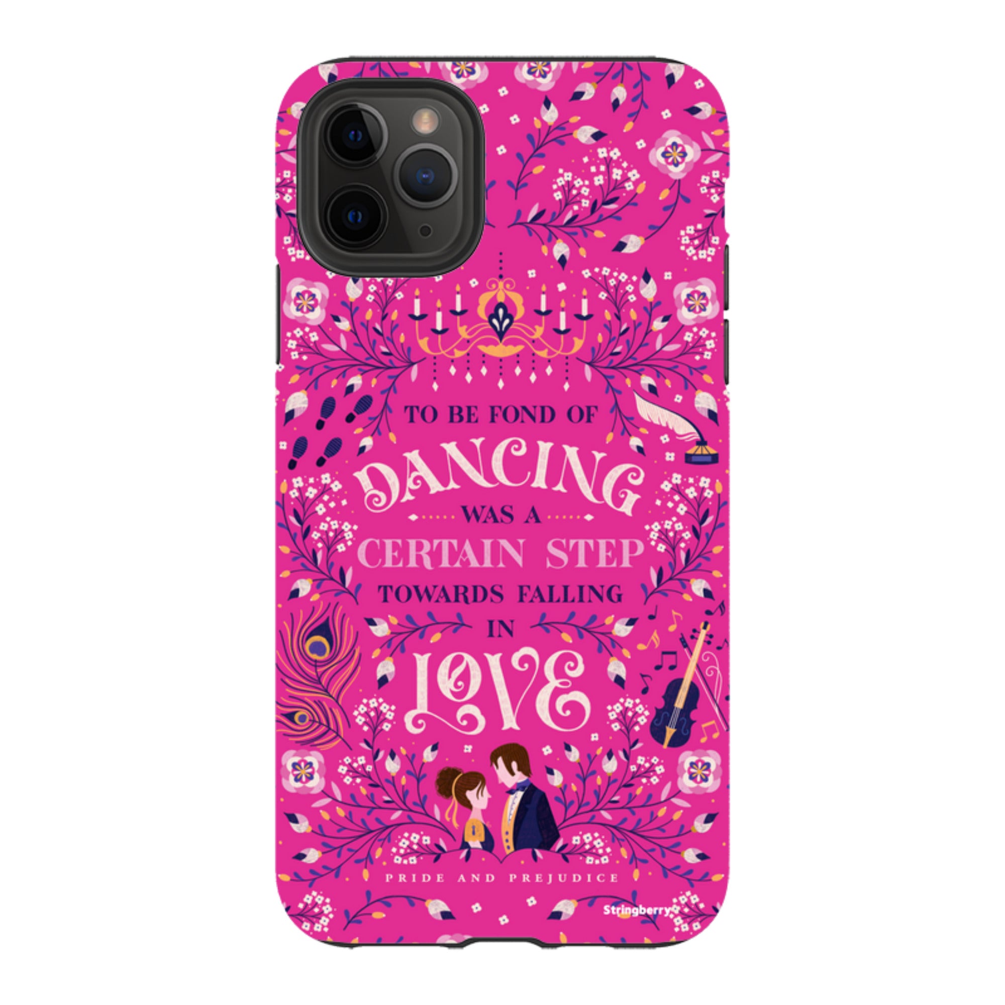 iPhone Tough Case - Pride And Prejudice Pink By Jenny Zemanek