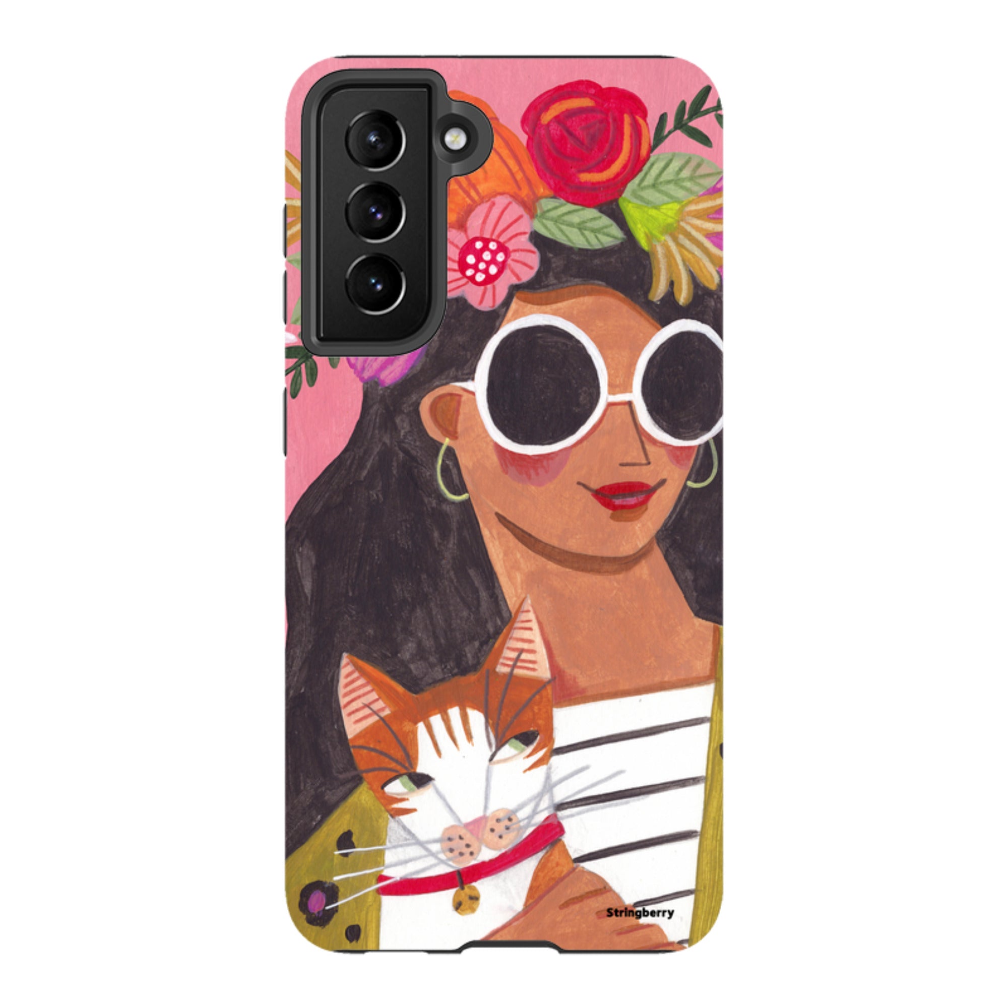 Samsung Tough Case - Woman & Cat By Caroline Bonne Muller