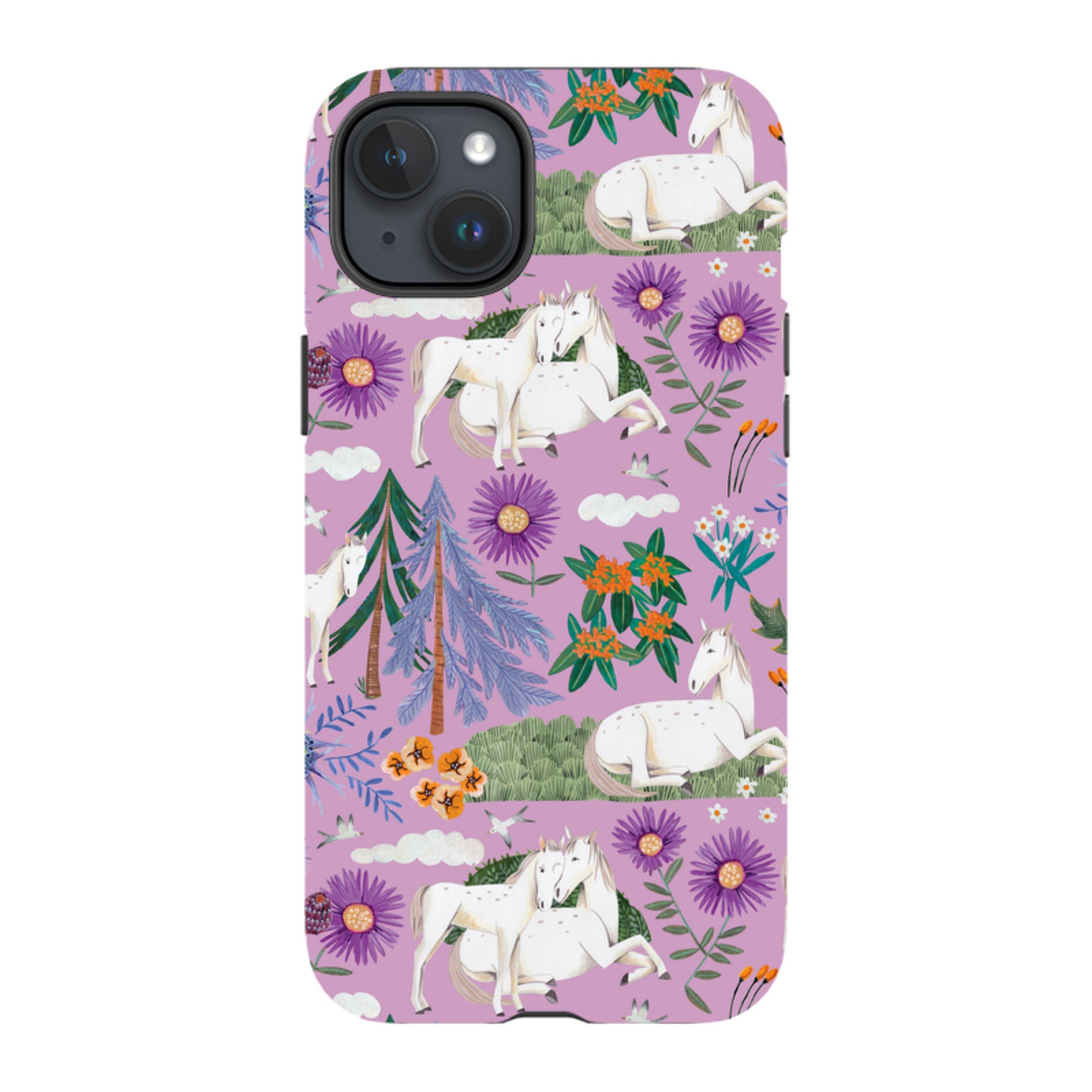 iPhone MagSafe Tough Case -  Horse Pattern By Caroline Bonne Muller