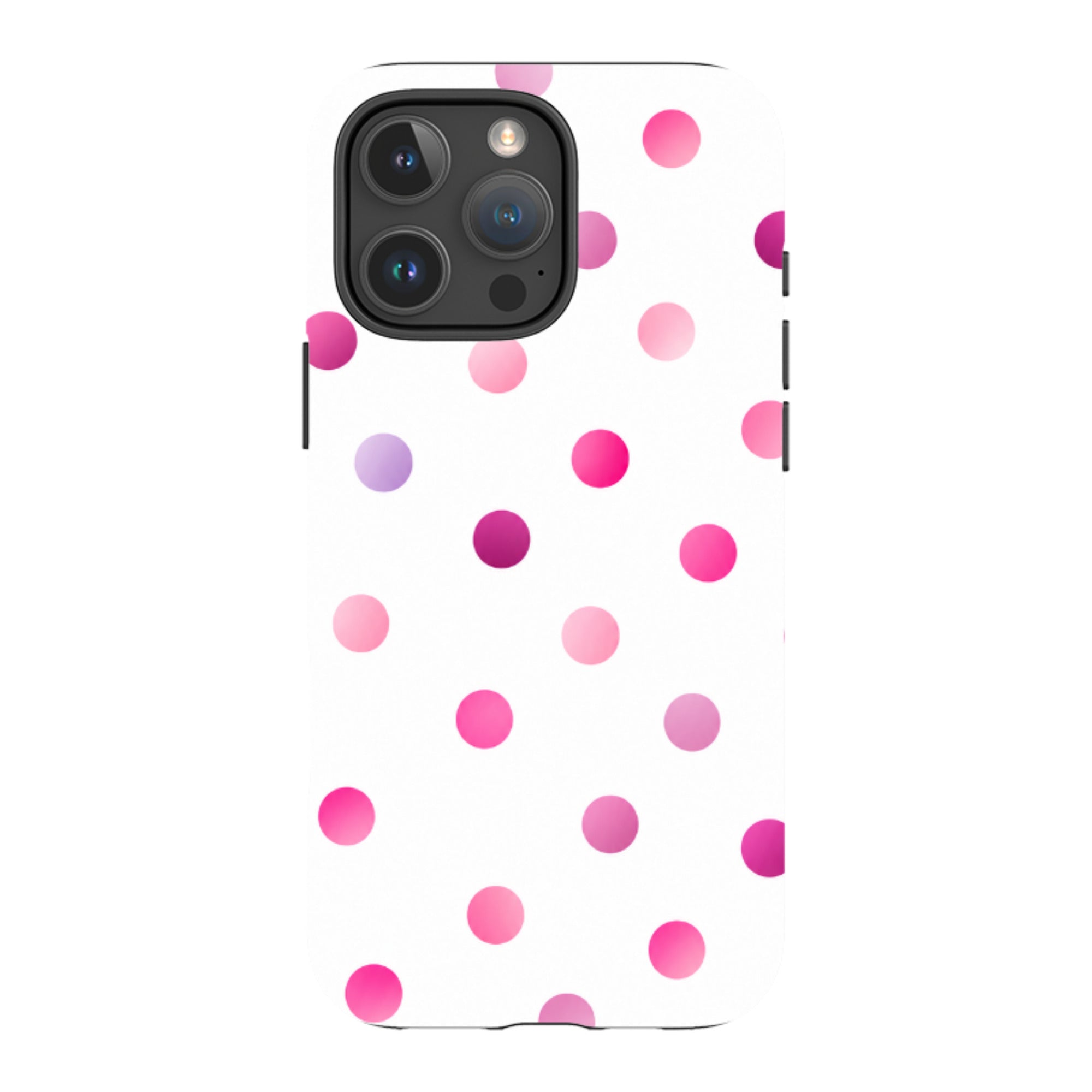 iPhone MagSafe Tough Case - Pink Polka Dot