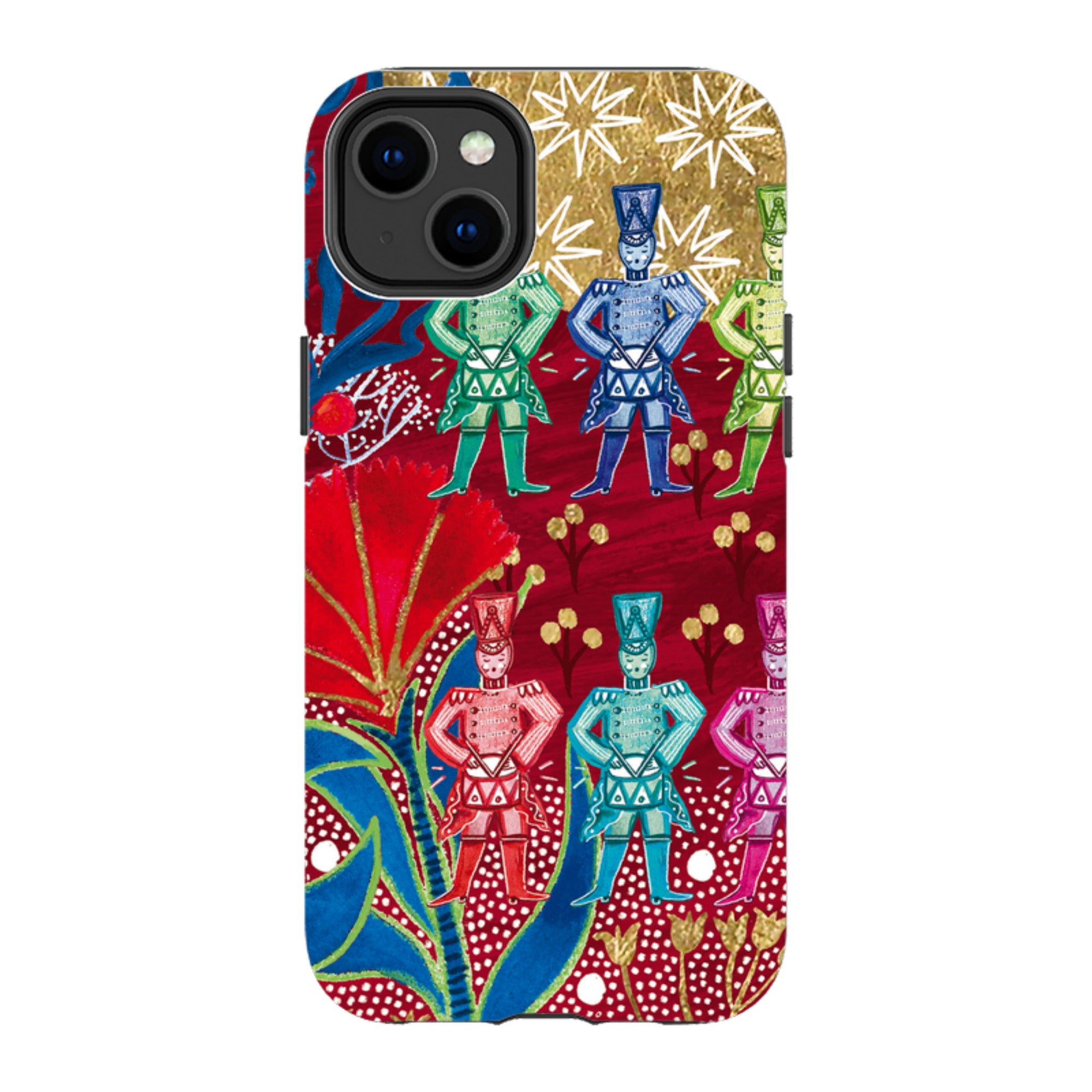 iPhone Tough Case - Drummers Drumming By Emma Frances Grant