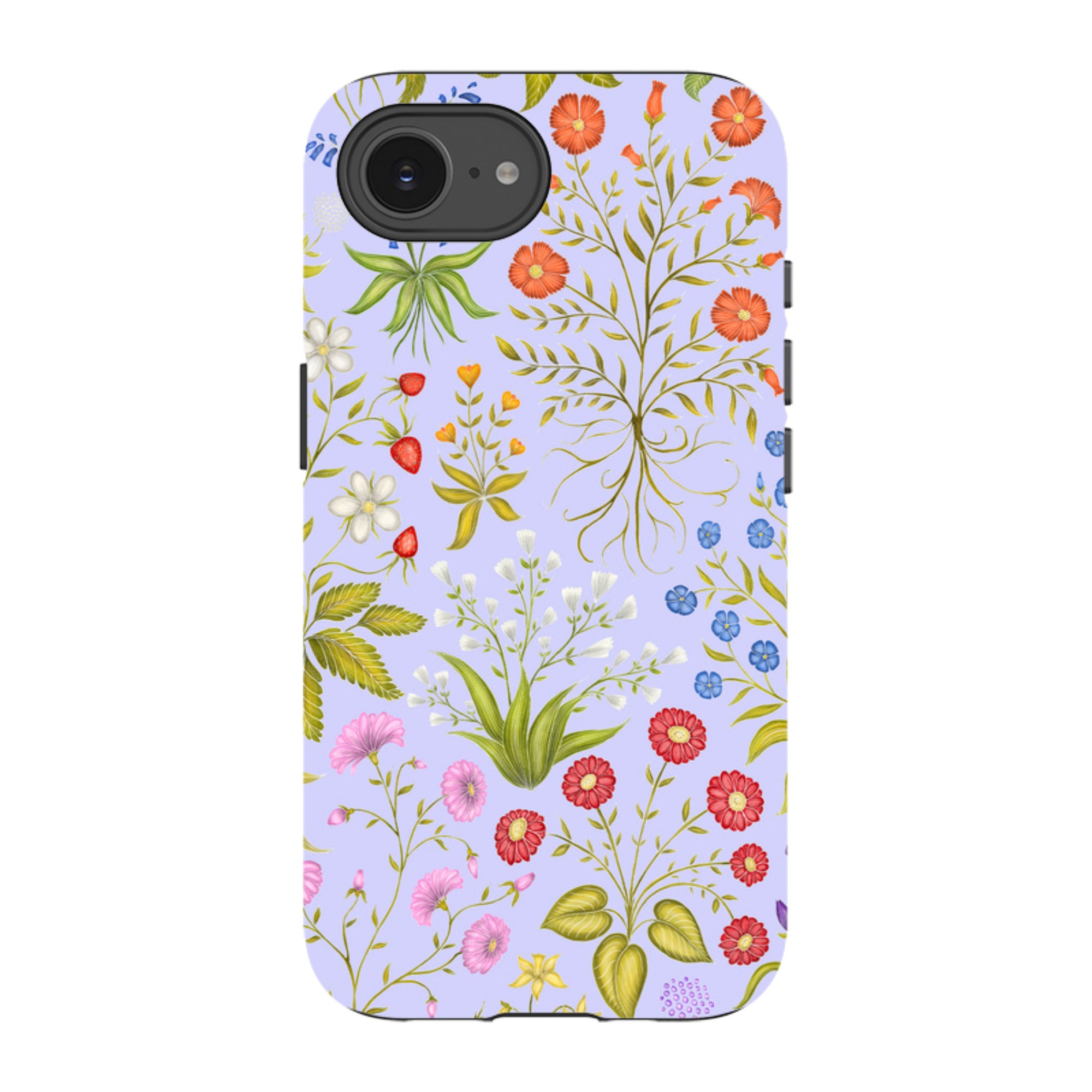 iPhone Tough Case - Fleurs Blue By Catherine Rowe