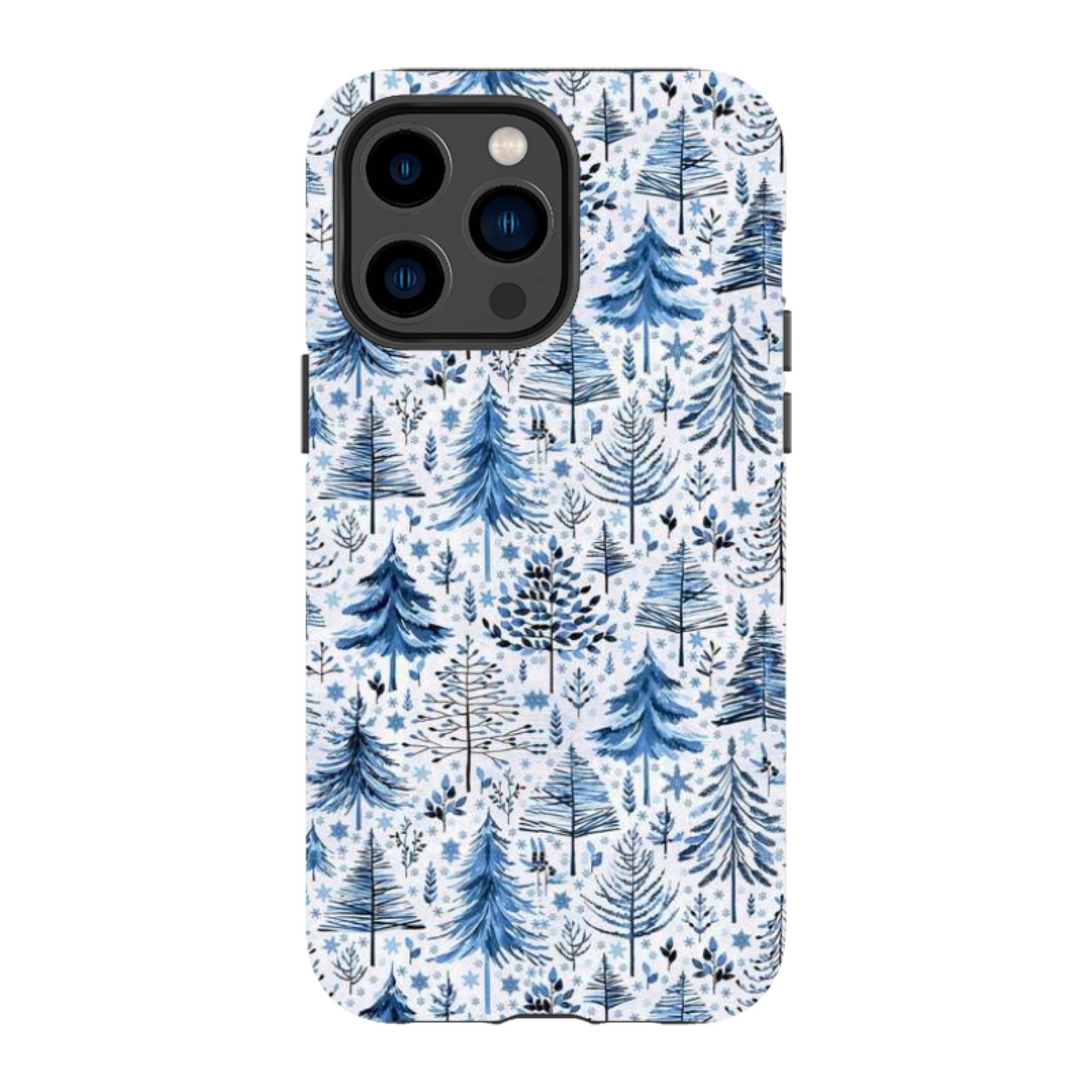 iPhone MagSafe Tough Case -  Blue Xmas Trees By Elisabeth Haager
