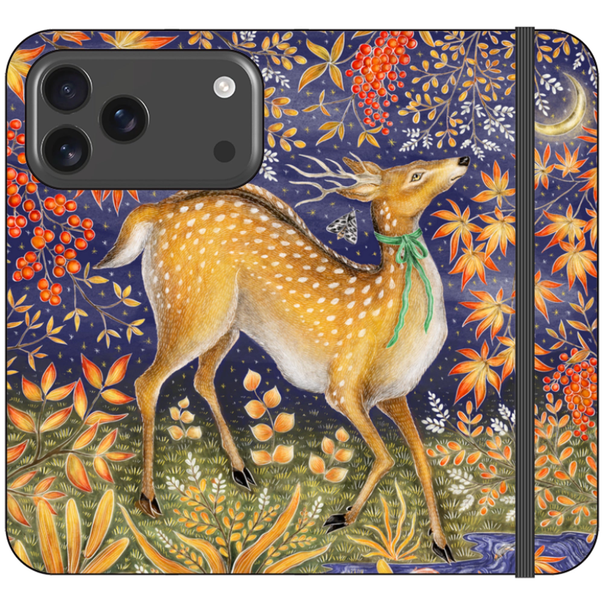 Autumn Deer Wallet Case By Catherine Rowe