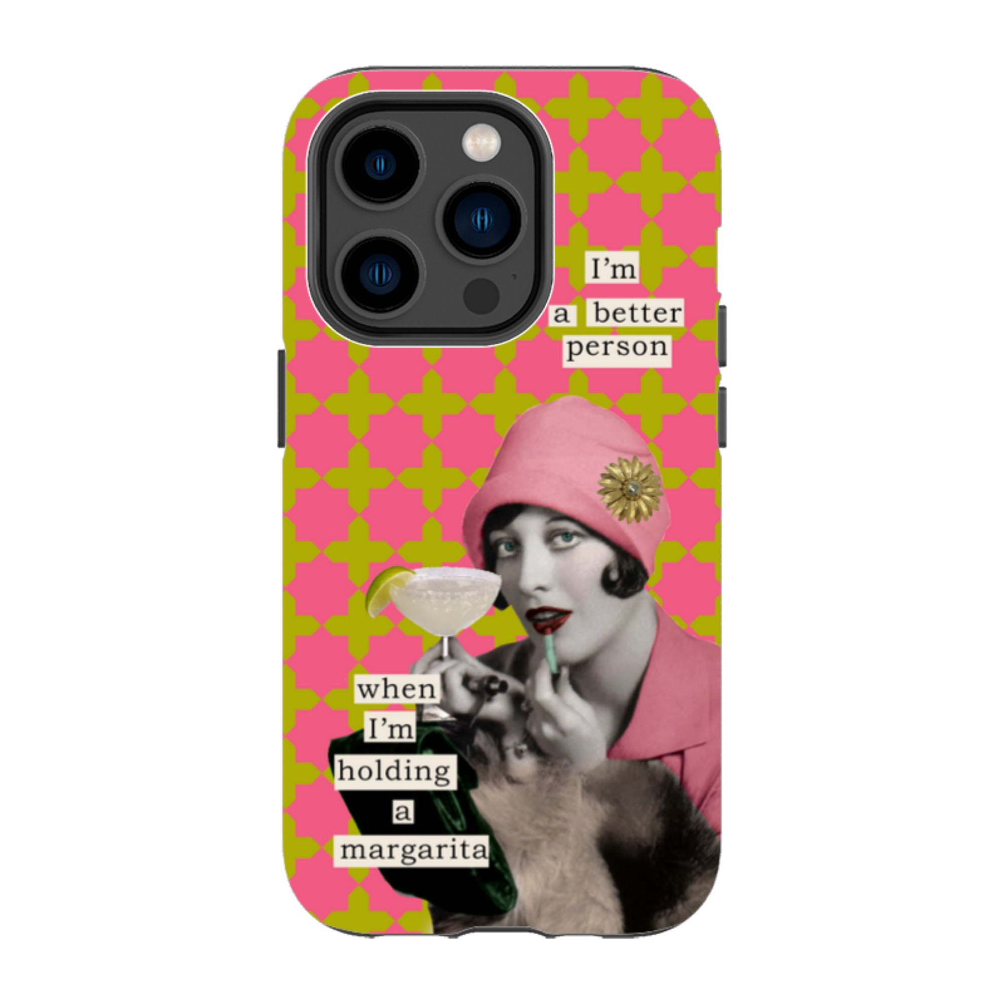 iPhone Tough Case - I'm A Better Person By Clare Jordan